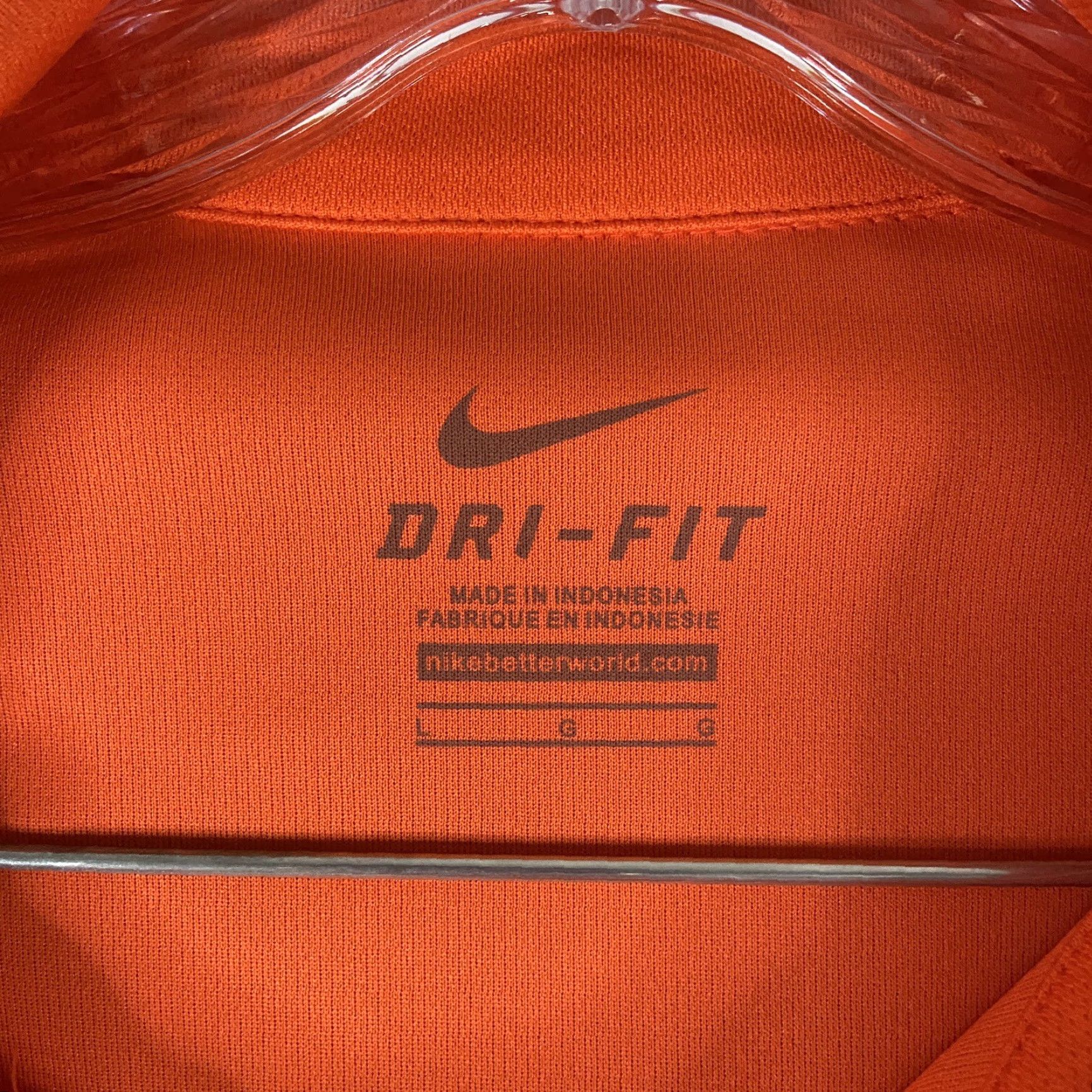 Nike Nike Dri-Fit Orange Polo Shirt Men's L Size US L / EU 52-54 / 3 - 7 Thumbnail