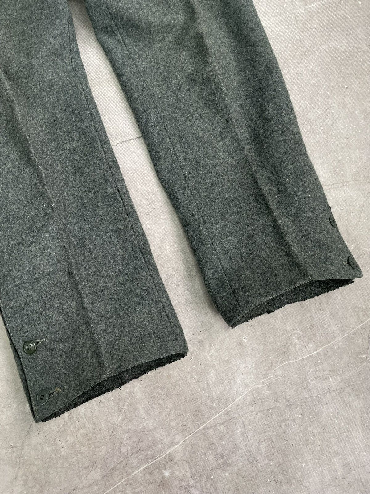 Japanese Brand German army wool pants long front junya watanabe style 90s Size US 34 / EU 50 - 4 Thumbnail