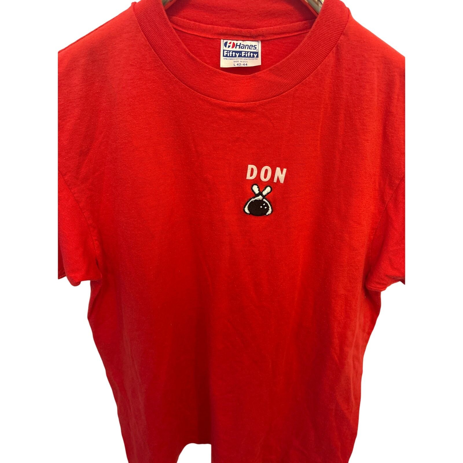 Hanes Vintage 90s Bowling Shirt "Don" Filibecks Hanes Fifty L Size US L / EU 52-54 / 3 - 1 Thumbnail