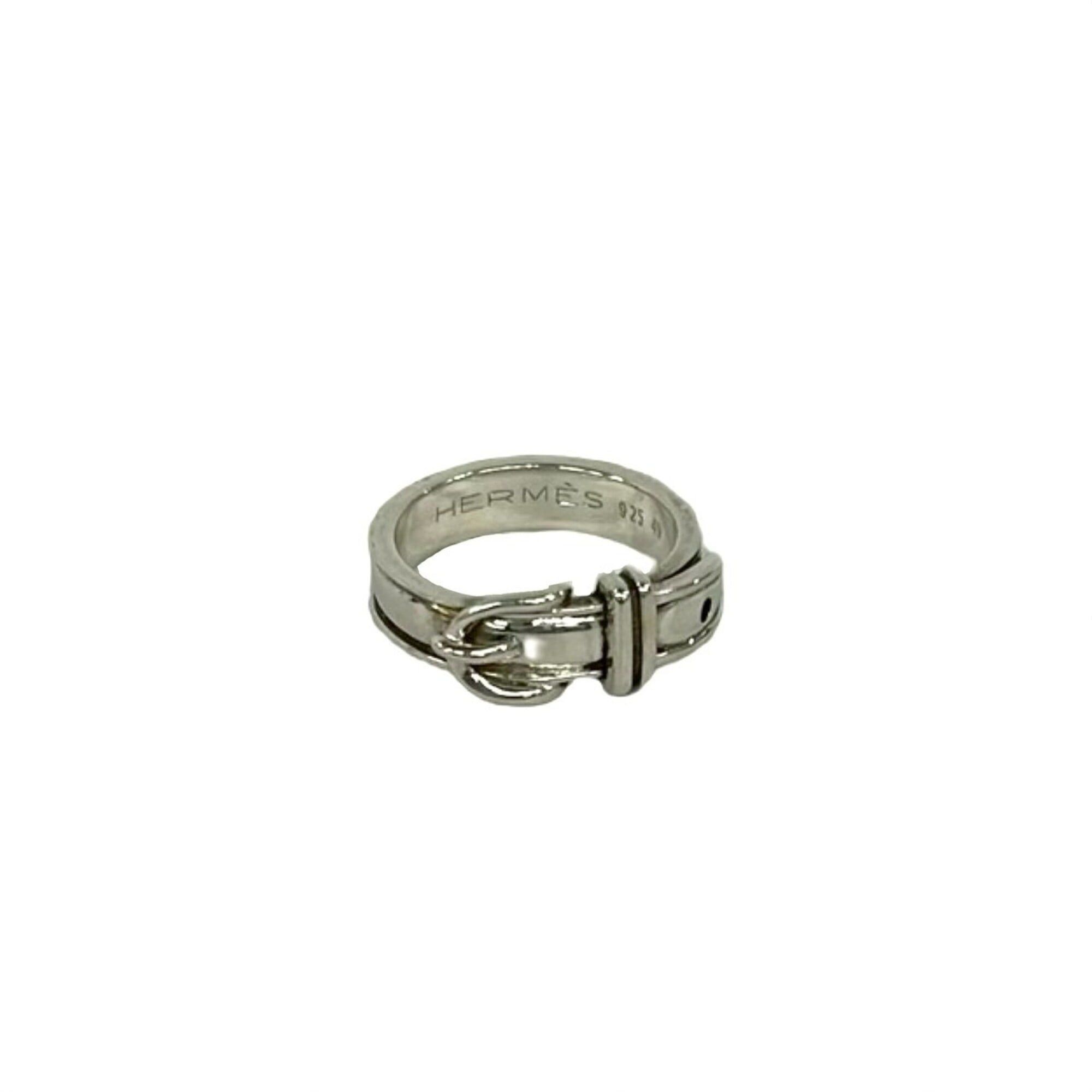 Hermes Hermes Ceinture Sterling Silver 925 Ring Finger Accessory 25020 Size ONE SIZE - 1 Thumbnail