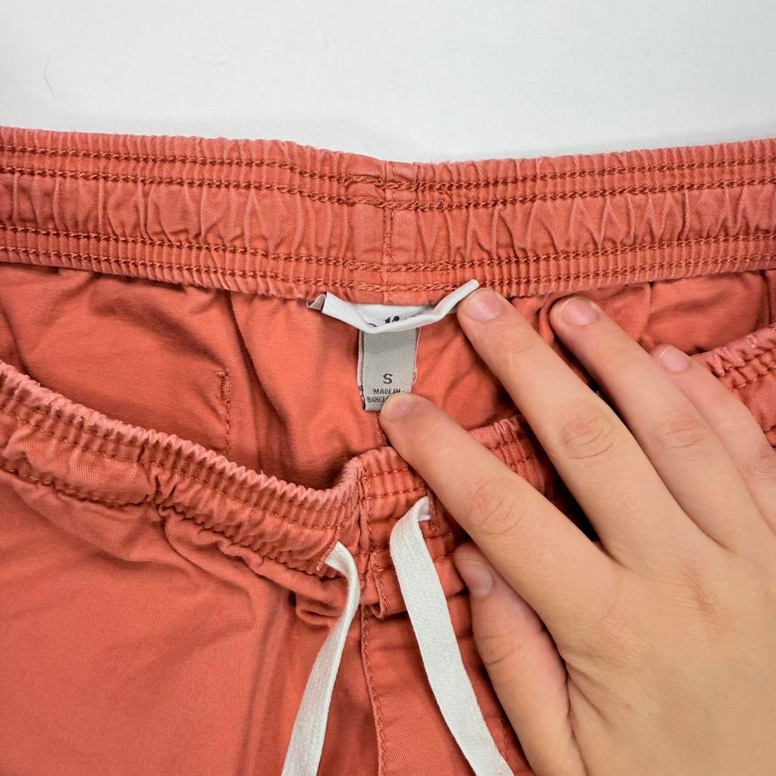 & Other Stories Linen Goodfellow Mens Casual Chino Drawstring Shorts sz S Size US 30 / EU 46 - 5 Thumbnail
