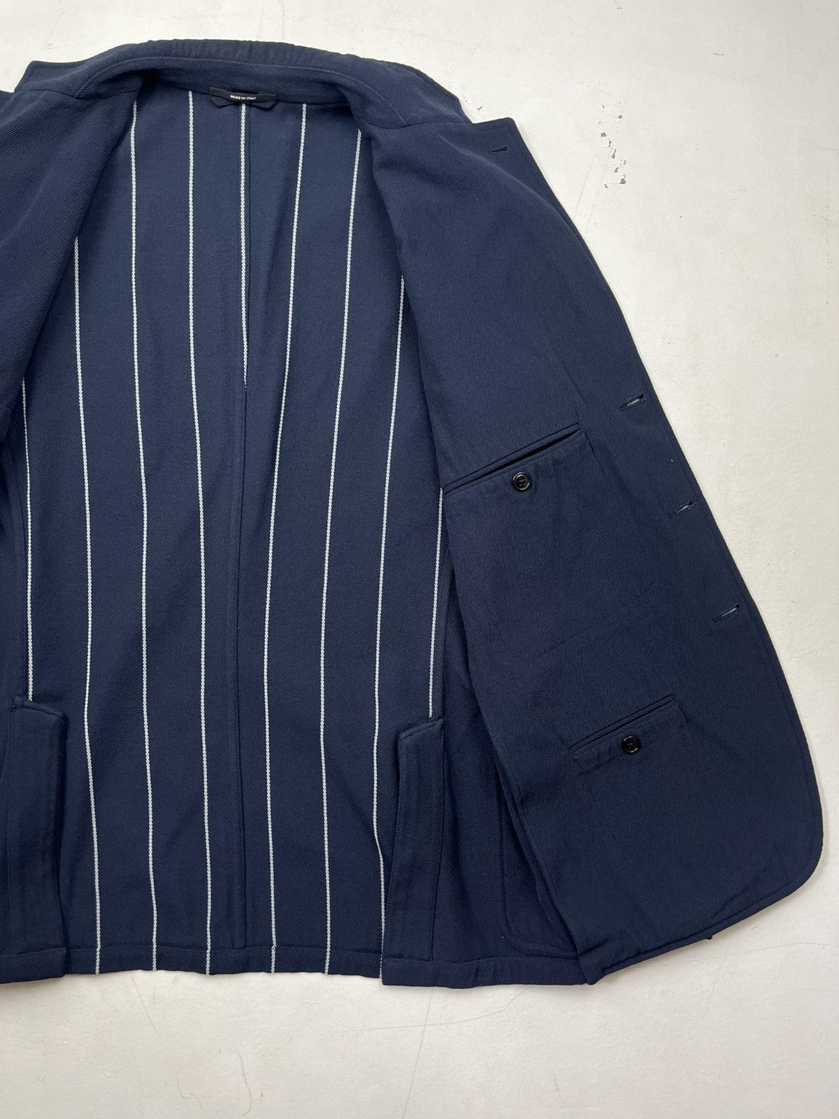 Hermes Vintage Hermès Striped Back Jacket Size XL / US 12-14 / IT 48-50 - 16 Thumbnail