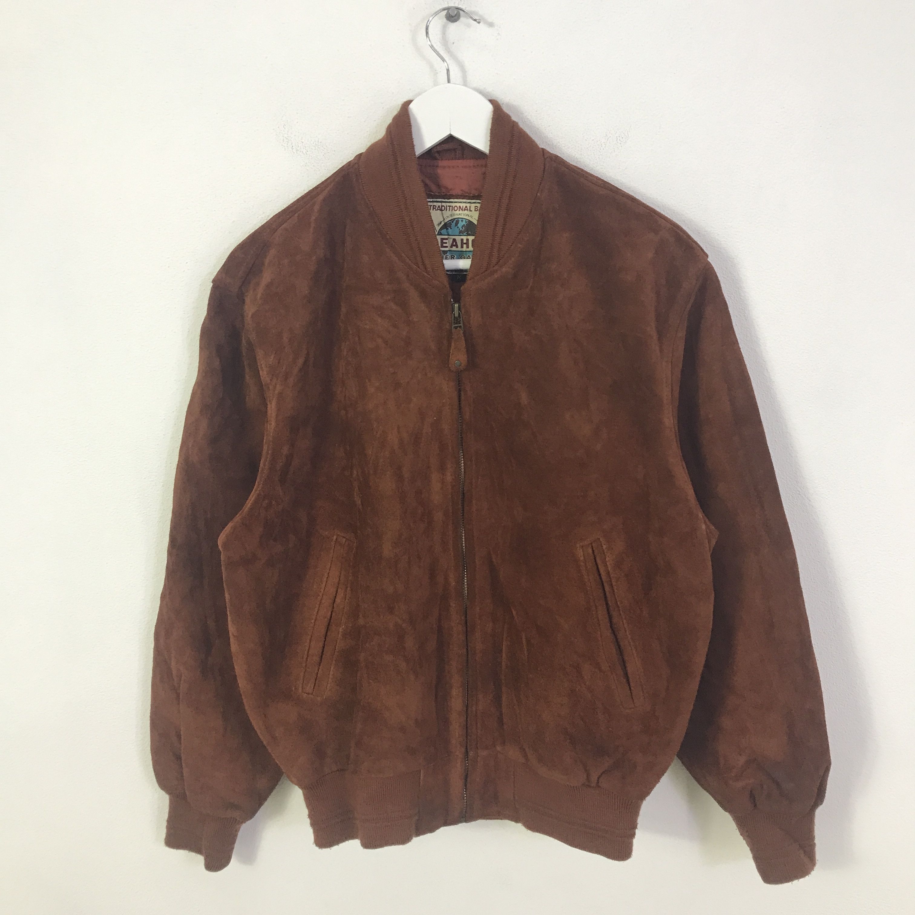 Japanese Brand Vintage seashop leather bomber jacket K85B8 Size US M / EU 48-50 / 2 - 1 Thumbnail