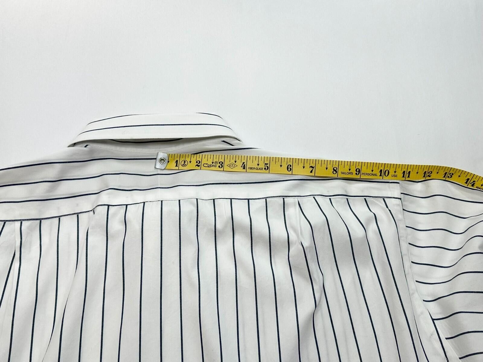 Club Room Club Room Pinpoint Oxford Button Up White Mens XL 17.5/33 Size 44R - 5 Thumbnail