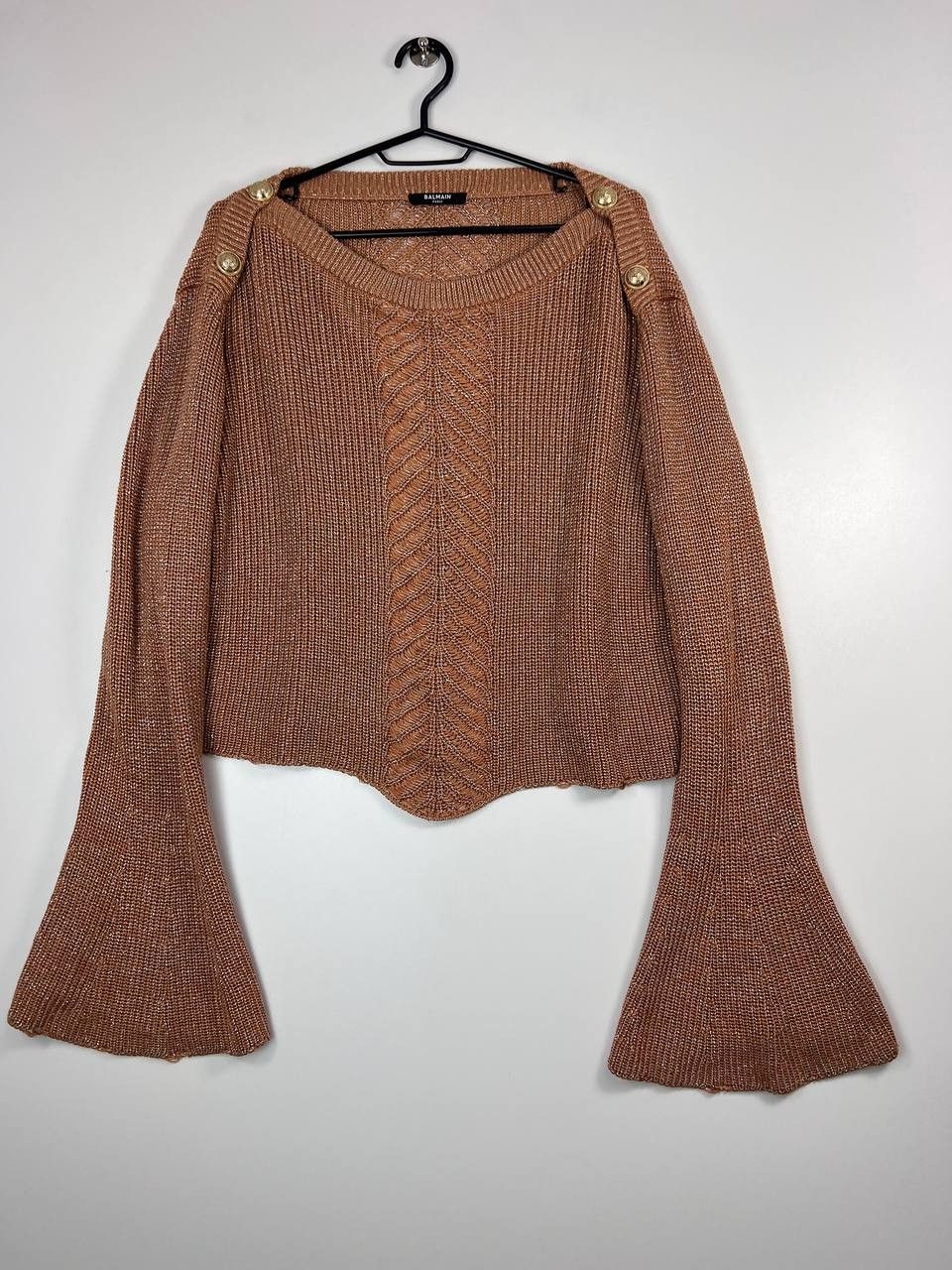 Balmain Balmain Knit Sweater Gold Buttons Womens Size M Size M / US 6-8 / IT 42-44 - 1 Thumbnail
