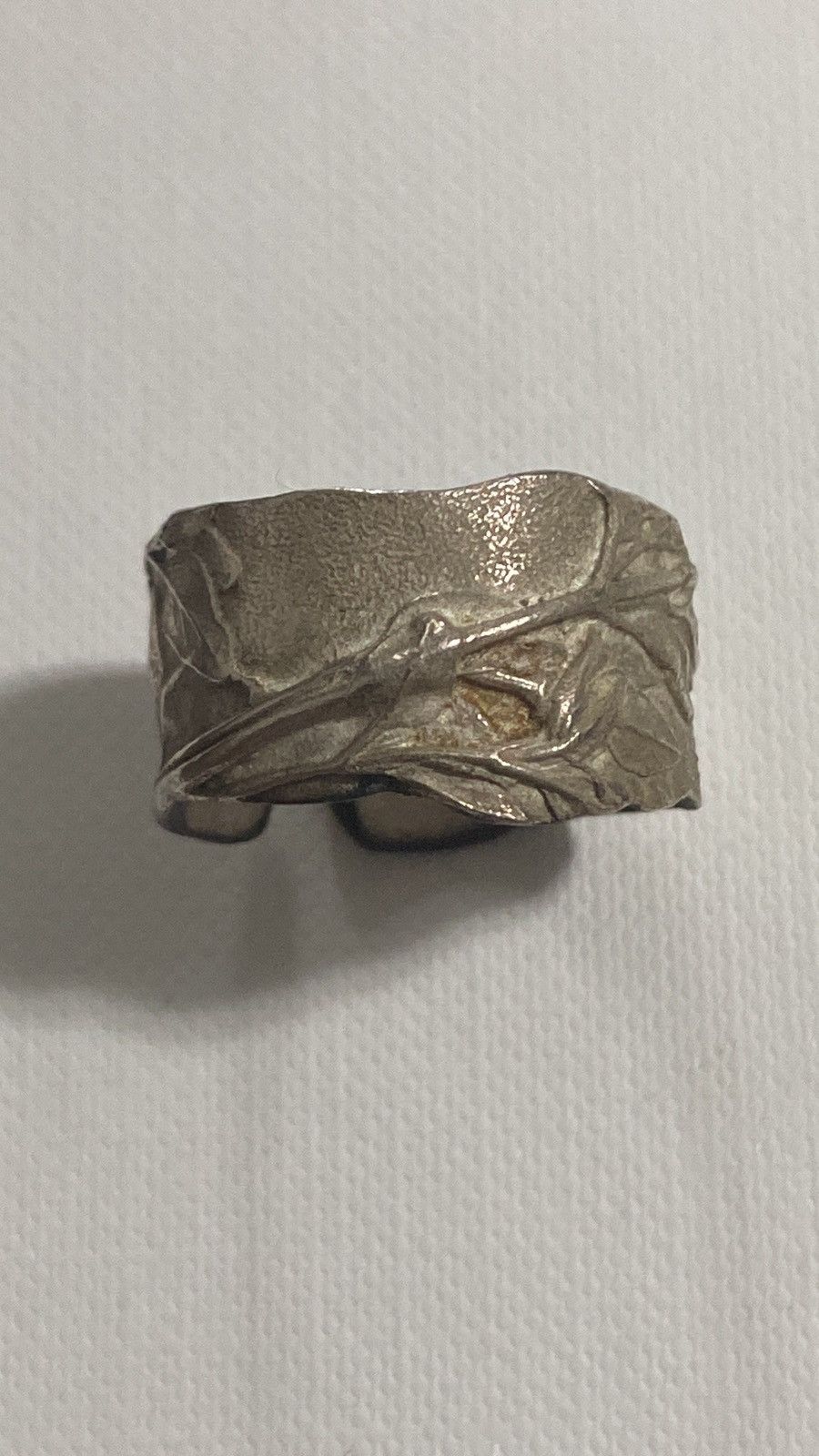 DETAJ Detaj x Uma Wang Thyme Large Silver Adjustable Ring Size ONE SIZE - 2 Thumbnail