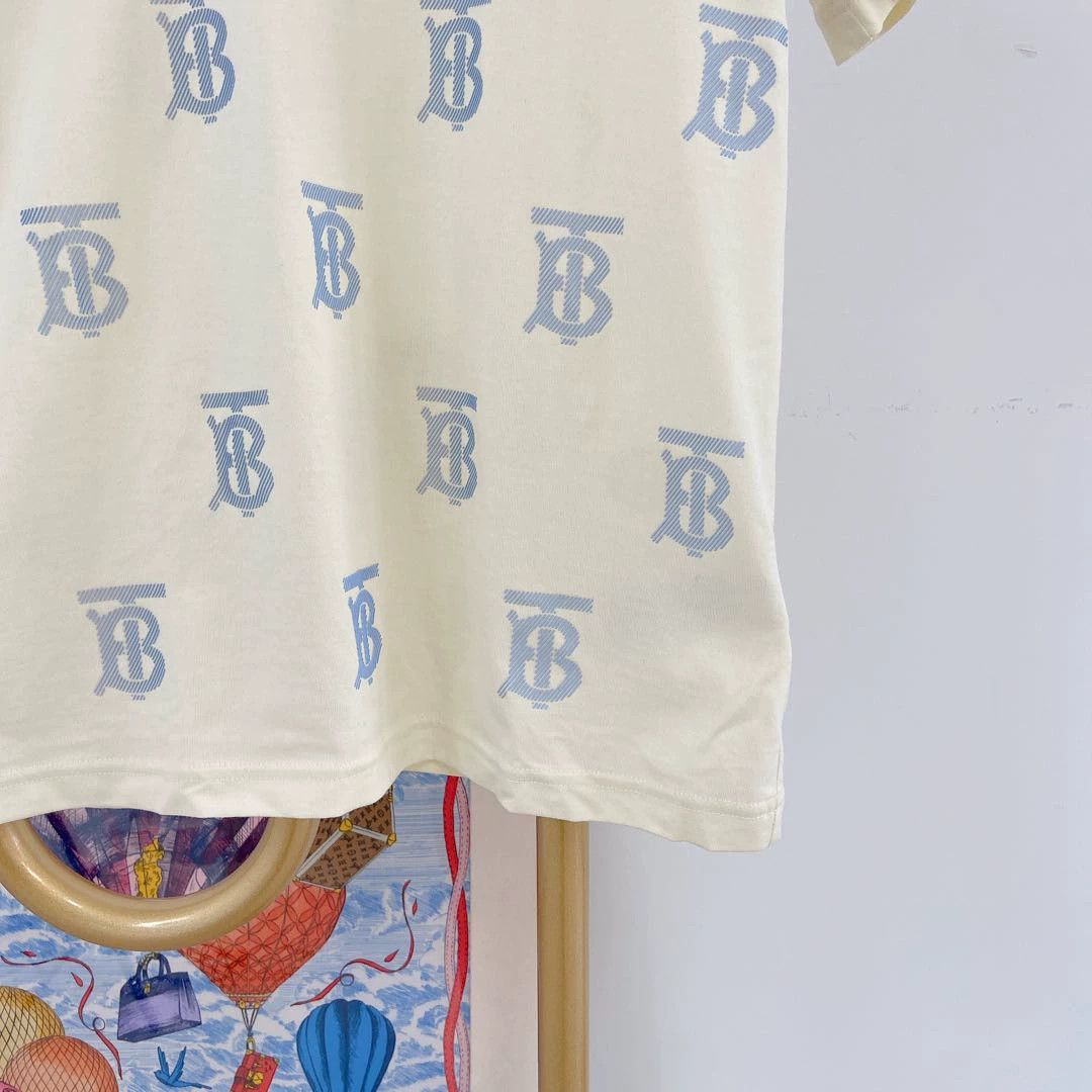 Burberry Burberry Light Yellow AOP Tee XXS Size XXS / US 00 / IT 34 - 4 Thumbnail