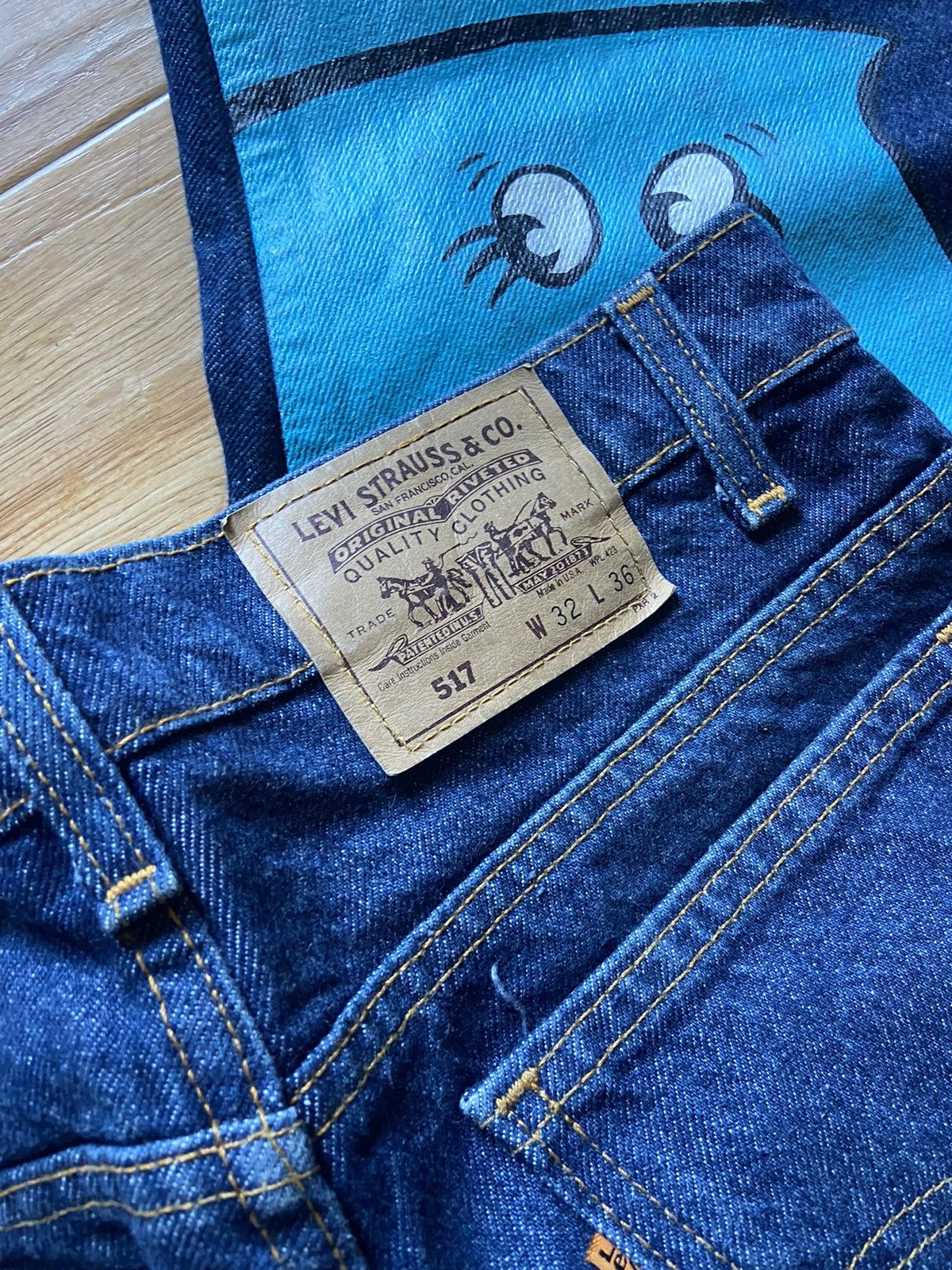Levi's × Vintage Levi’s 517 orange tag custom Size US 32 / EU 48 - 4 Thumbnail