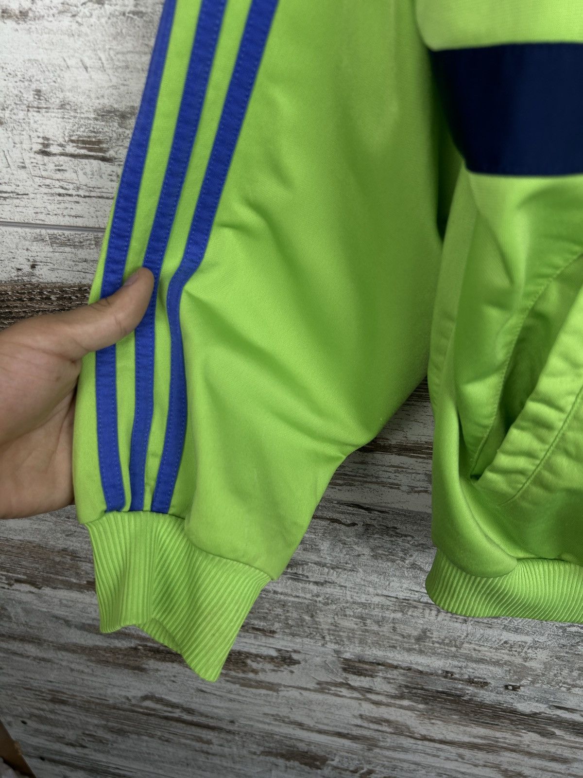 Adidas × Vintage Mens Vintage Adidas Olympic 90s track jacket stripes rare Size US S / EU 44-46 / 1 - 6 Thumbnail
