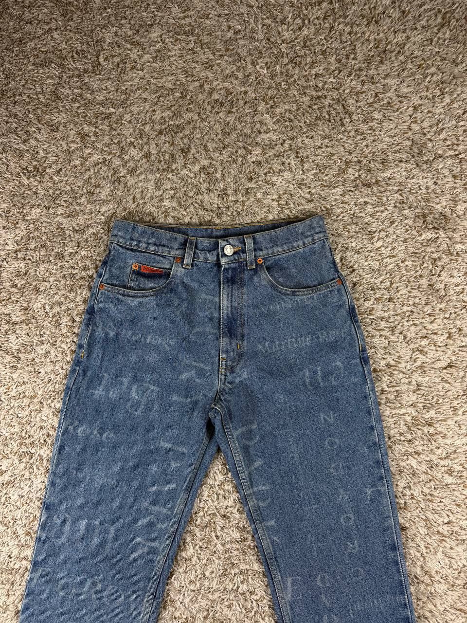 Martine Rose Martine Rose Printed Names Straight Leg Denim Jeans Size US 29 - 2 Thumbnail