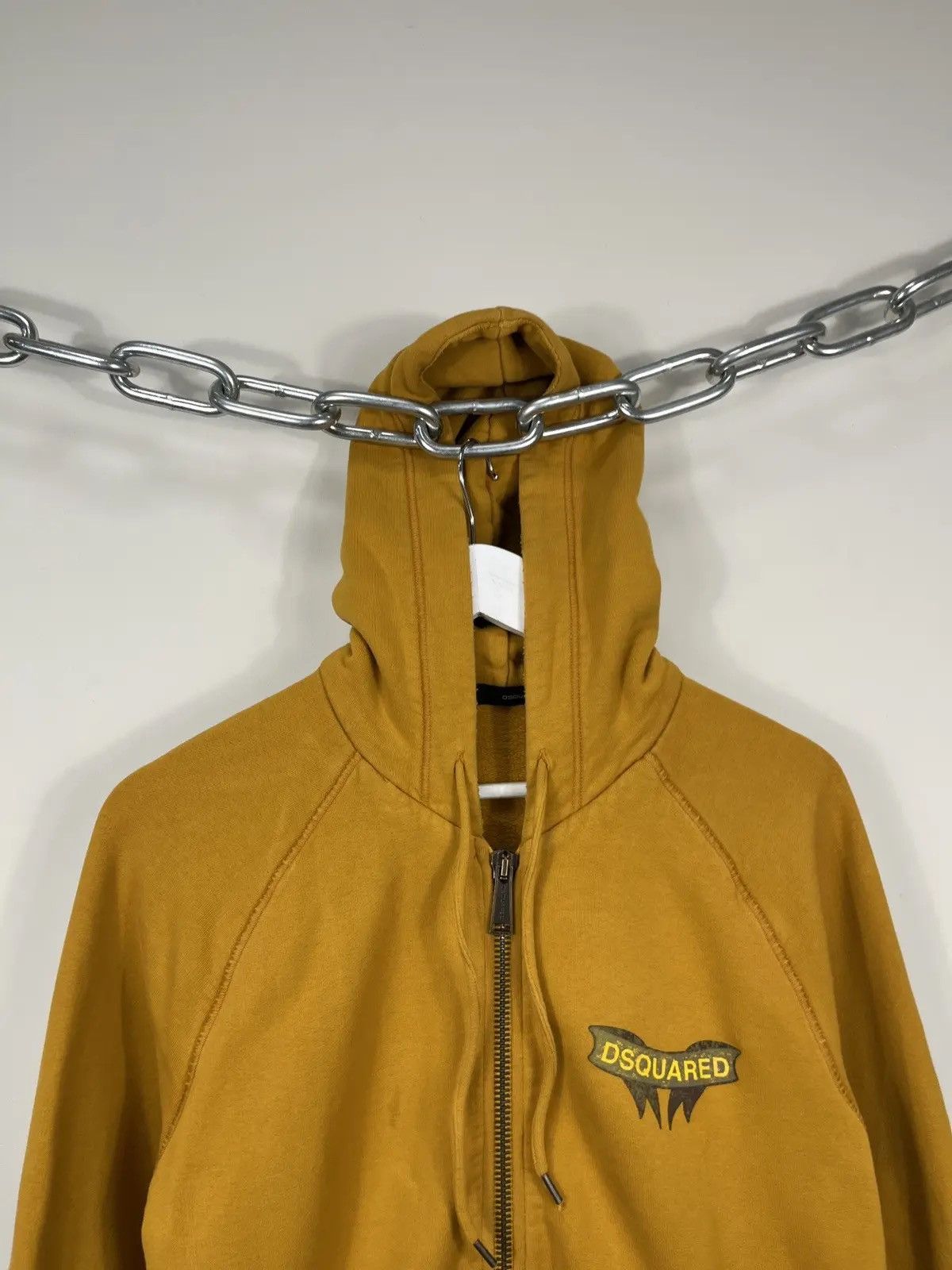 Dsquared2 Dsquared2 Luxury Yellow Big Logo Zip Up Hoodie Size US M / EU 48-50 / 2 - 3 Thumbnail
