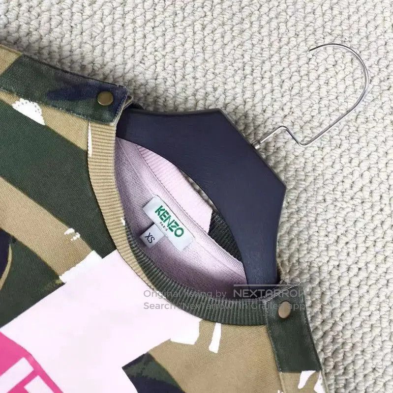 Kenzo KENZO Women's Green Cotton Logo Sweatshirt . Size XS / US 0-2 / IT 36-38 - 3 Thumbnail