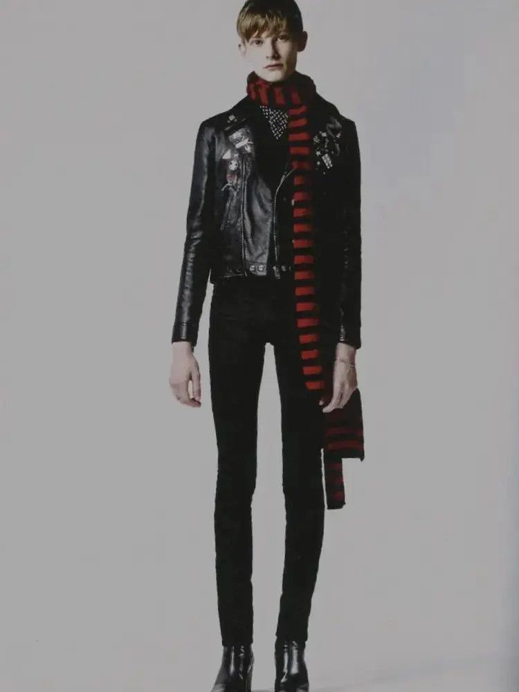 Saint Laurent Paris Sz 46 Saint Laurent Paris 15AW Badge Leather Jacket-2507 Size US S / EU 44-46 / 1 - 4 Thumbnail