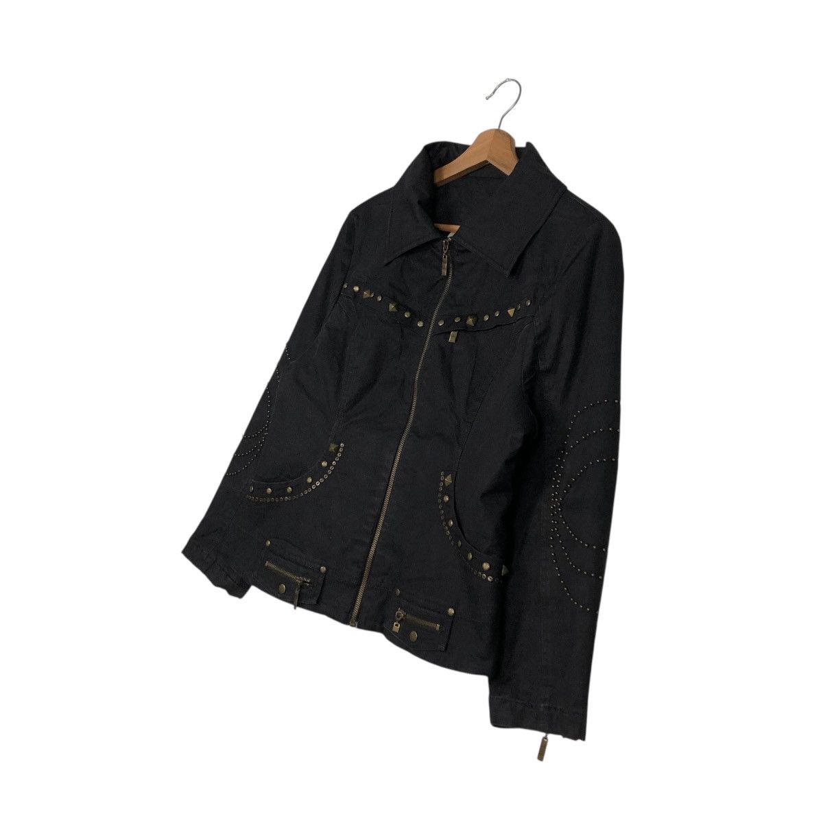 Vintage 🔥BONDAGE BIKER JACKET PUNK STYLE CHEEKY ITALY ISSEY MIYAKE Size US M / EU 48-50 / 2 - 4 Thumbnail