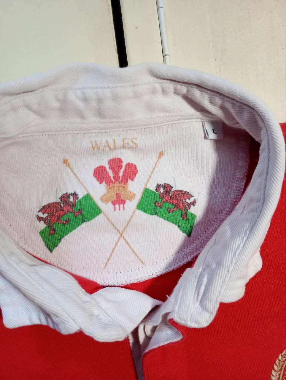 Cotton Traders × Vintage Cotton Traders Wales Rugby Shirt Vintage Size US L / EU 52-54 / 3 - 7 Thumbnail