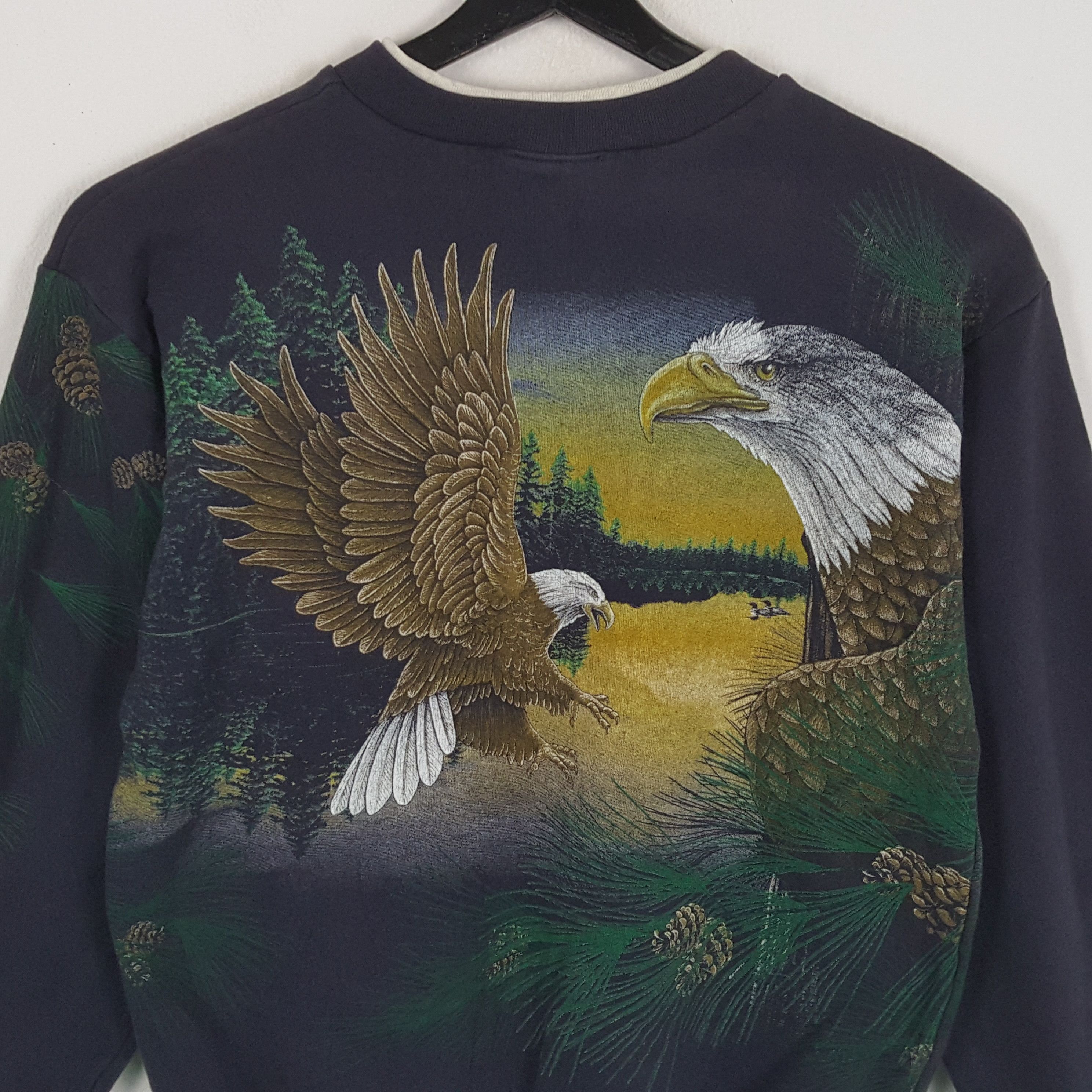 Vintage EAGLE ART Design Style Vintage Sweatshirt Size US M / EU 48-50 / 2 - 4 Thumbnail