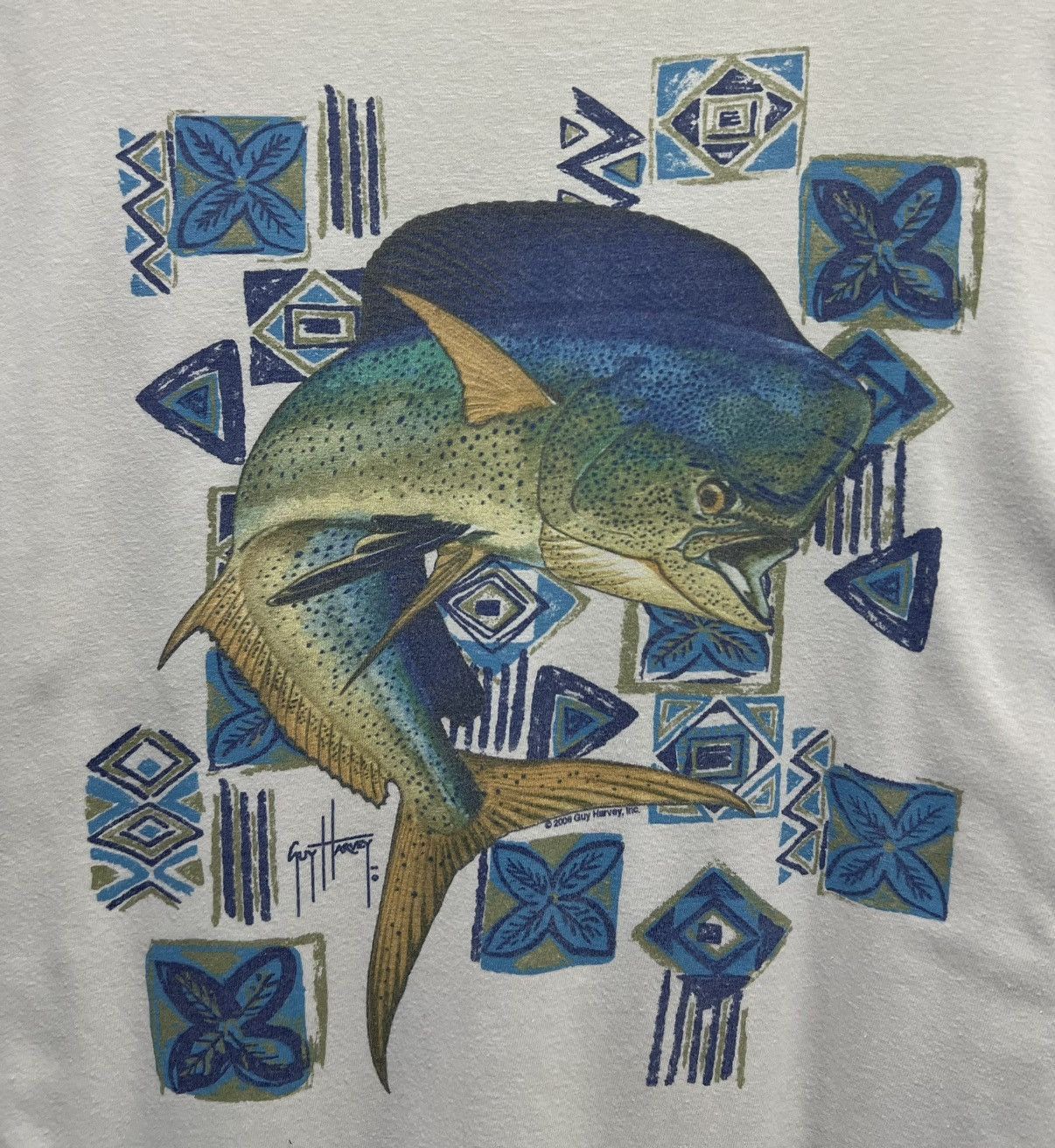 Guy Harvey × Vintage VINTAGE GUY HARVEY BLUE WATER MAHI MAHI FISH SWEATSHIRT Size US L / EU 52-54 / 3 - 3 Thumbnail