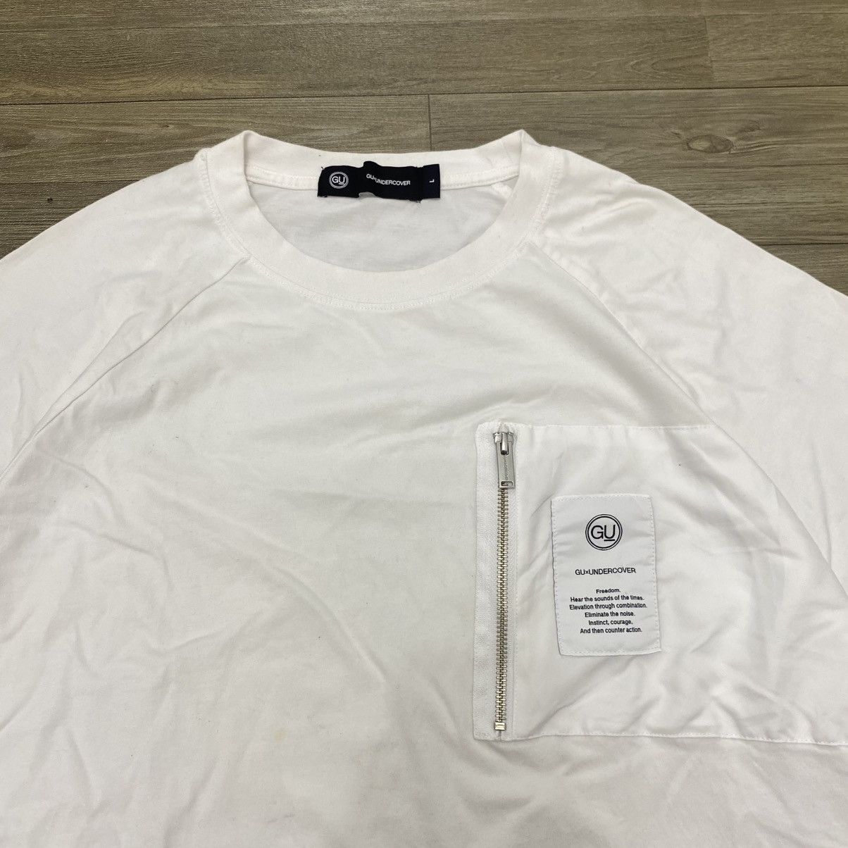 GU × Japanese Brand × Undercover Undercover x Gu Oversize Zip Pocket T-shirt Size US L / EU 52-54 / 3 - 2 Thumbnail