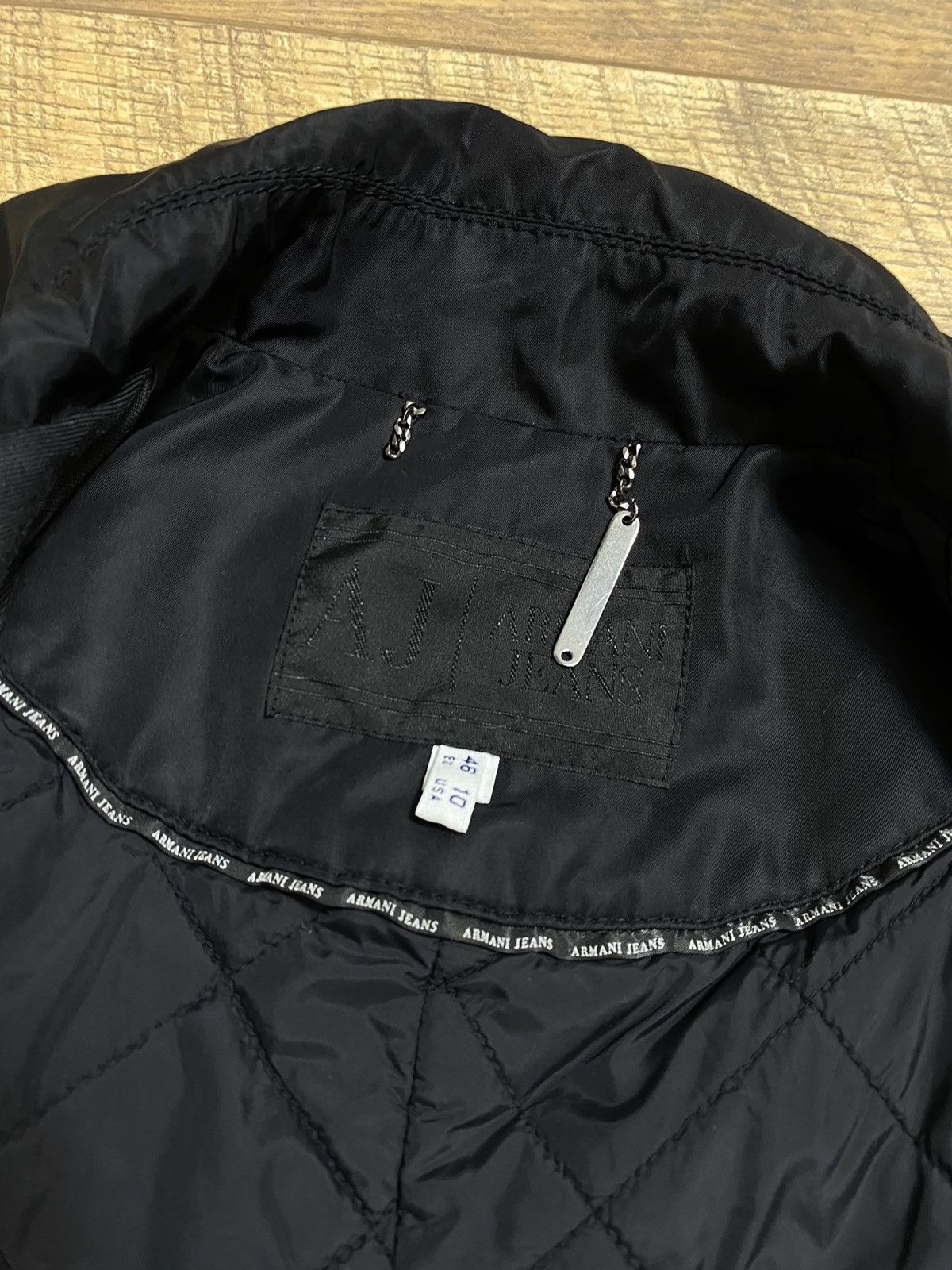 Armani Vintage Armani Jeans Double-Breasted Jacket Size L / US 10 / IT 46 - 9 Thumbnail