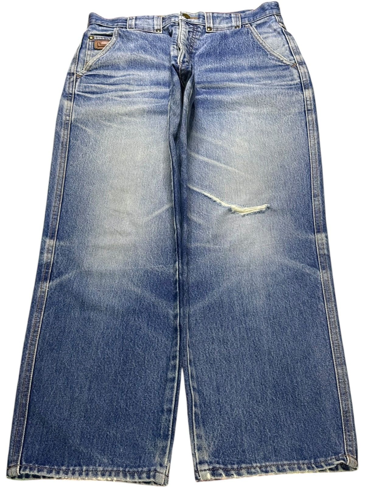Japanese Brand Vintage Japanese Brand Faded Wash Distressed Jeans Size US 30 / EU 46 - 1 Thumbnail