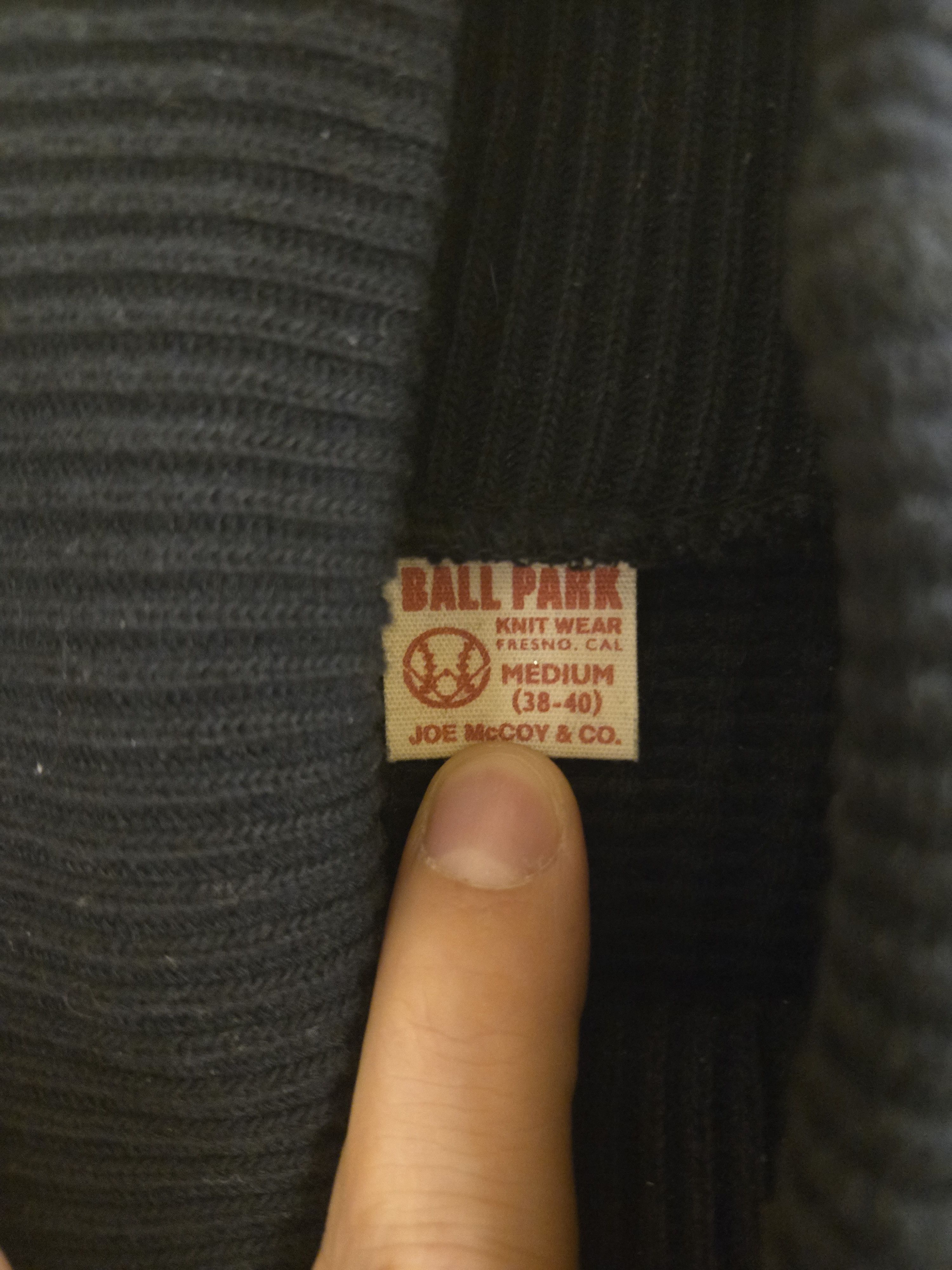 The Real McCoy's High Neck Thermal Shirt (DARK NAVY) Size US M / EU 48-50 / 2 - 3 Thumbnail