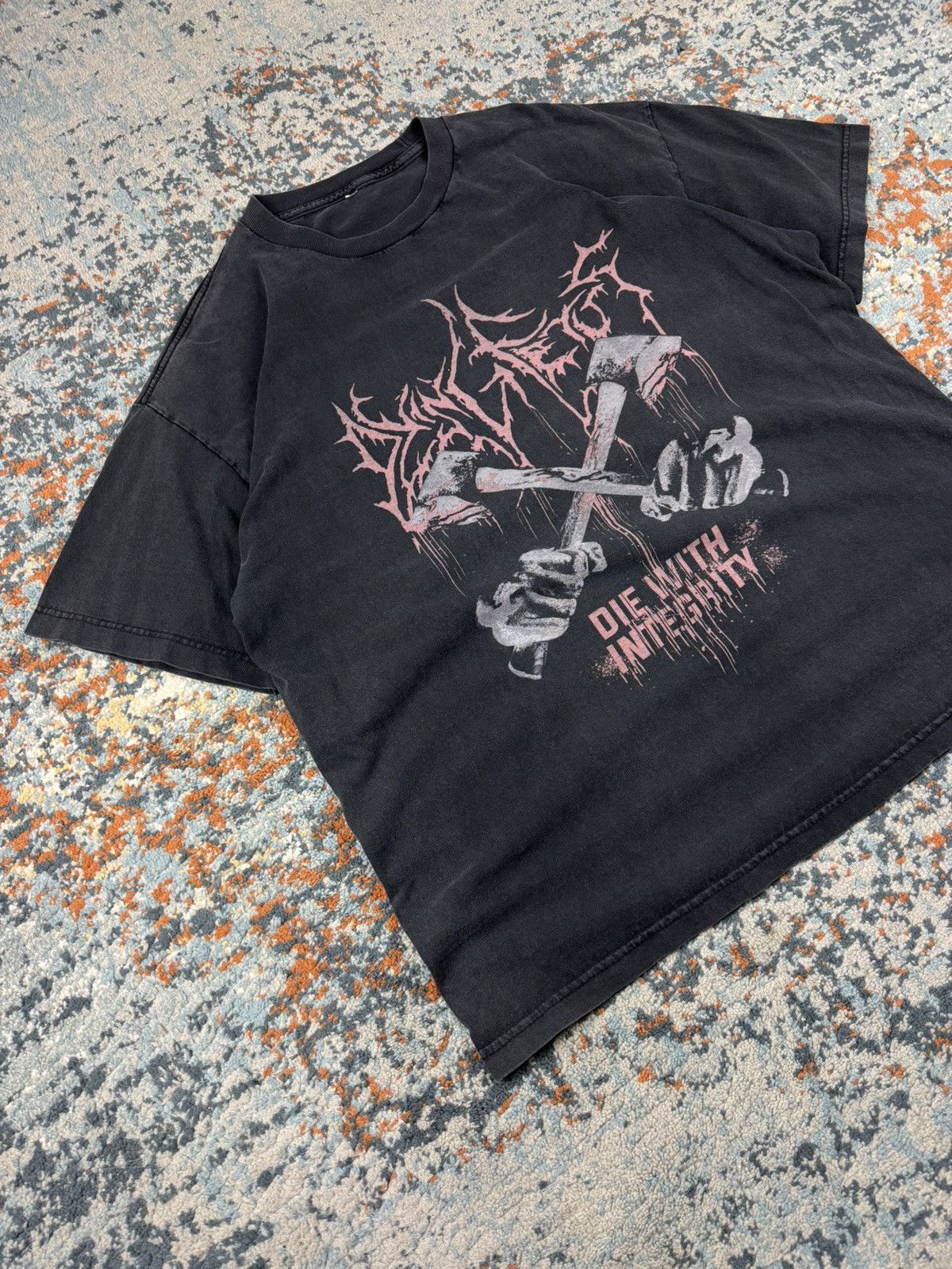 Band Tees Vintage Dying Fetus die with integrity faded washed tee Size US XL / EU 56 / 4 - 2 Thumbnail