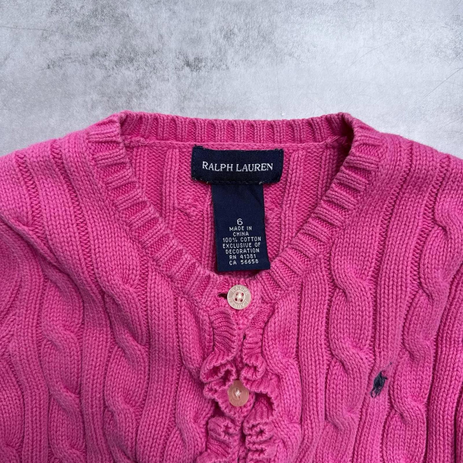 Polo Ralph Lauren Y2K Polo Ralph Lauren Pink Knitted Button Sweater Size M / US 6-8 / IT 42-44 - 3 Thumbnail