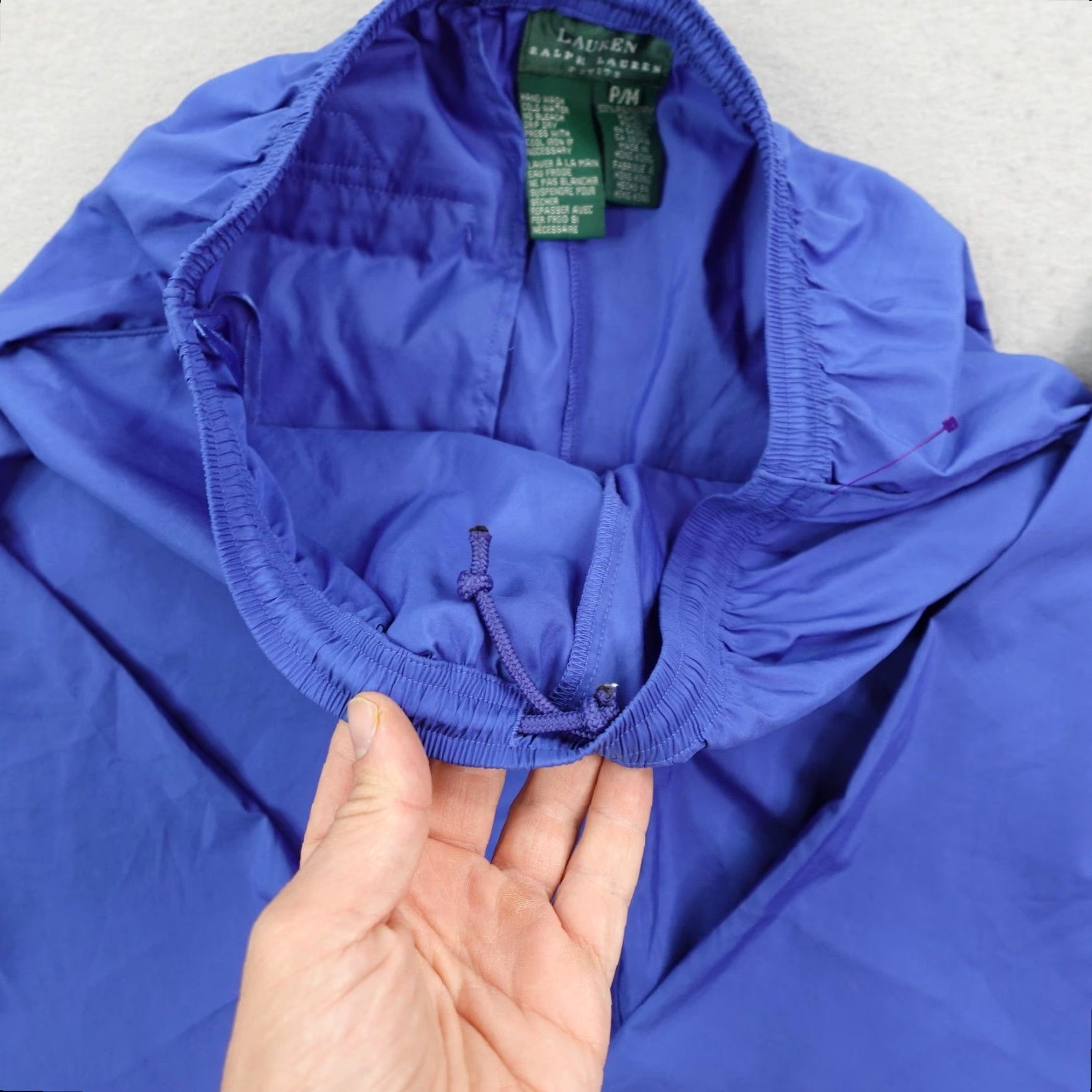 Ralph Lauren Vintage Lauren Ralph Lauren Pants Womens Petite Medium Windbreaker Track Joggers Size 32" / US 10 / IT 46 - 5 Thumbnail