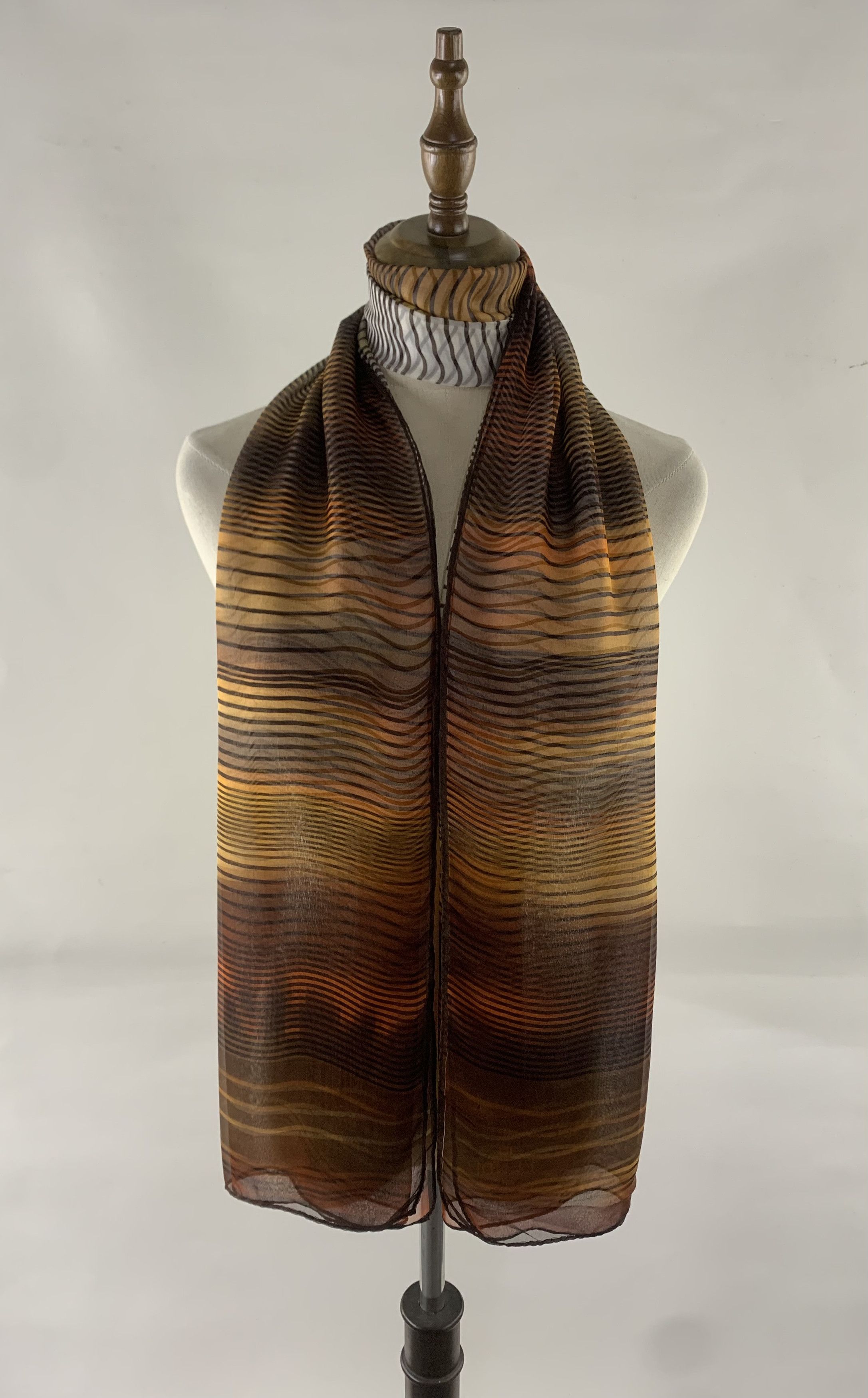 Fendi Fendi Scarf Silk Muffler Neck Wrap Stole BL9334 Size ONE SIZE - 1 Thumbnail