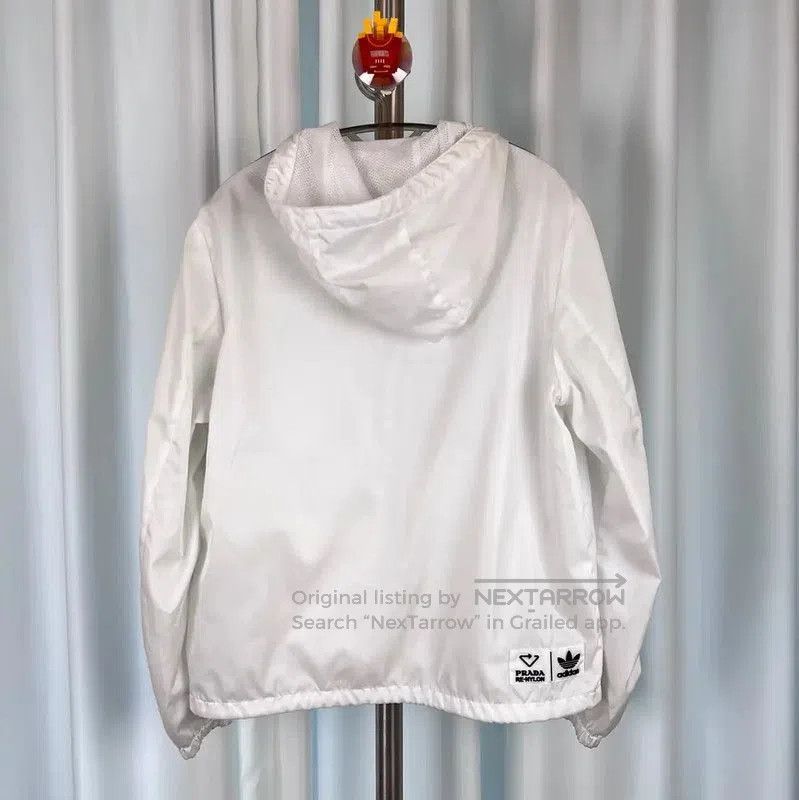 Prada Prada Men's White Nylon Hooded Jacket. Size US L / EU 52-54 / 3 - 2 Thumbnail