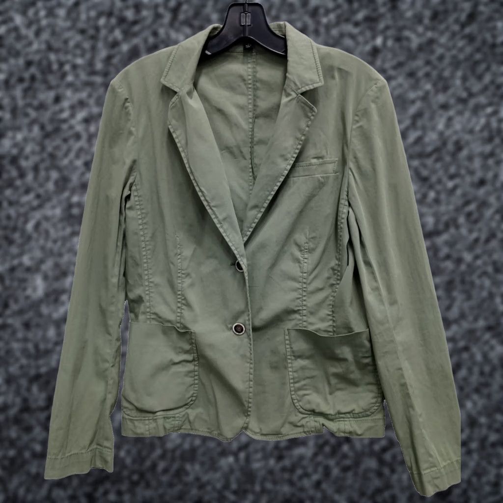 Vintage Lafayette 148 New York Blazer Jacket Sz 4 Green Carrier Office Minimalist Womens Size S / US 4 / IT 40 - 1 Thumbnail