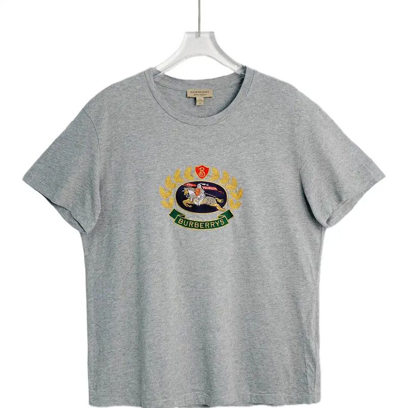 Burberry Burberry Gray Cotton T-Shirt for Women Size M / US 6-8 / IT 42-44 - 1 Thumbnail