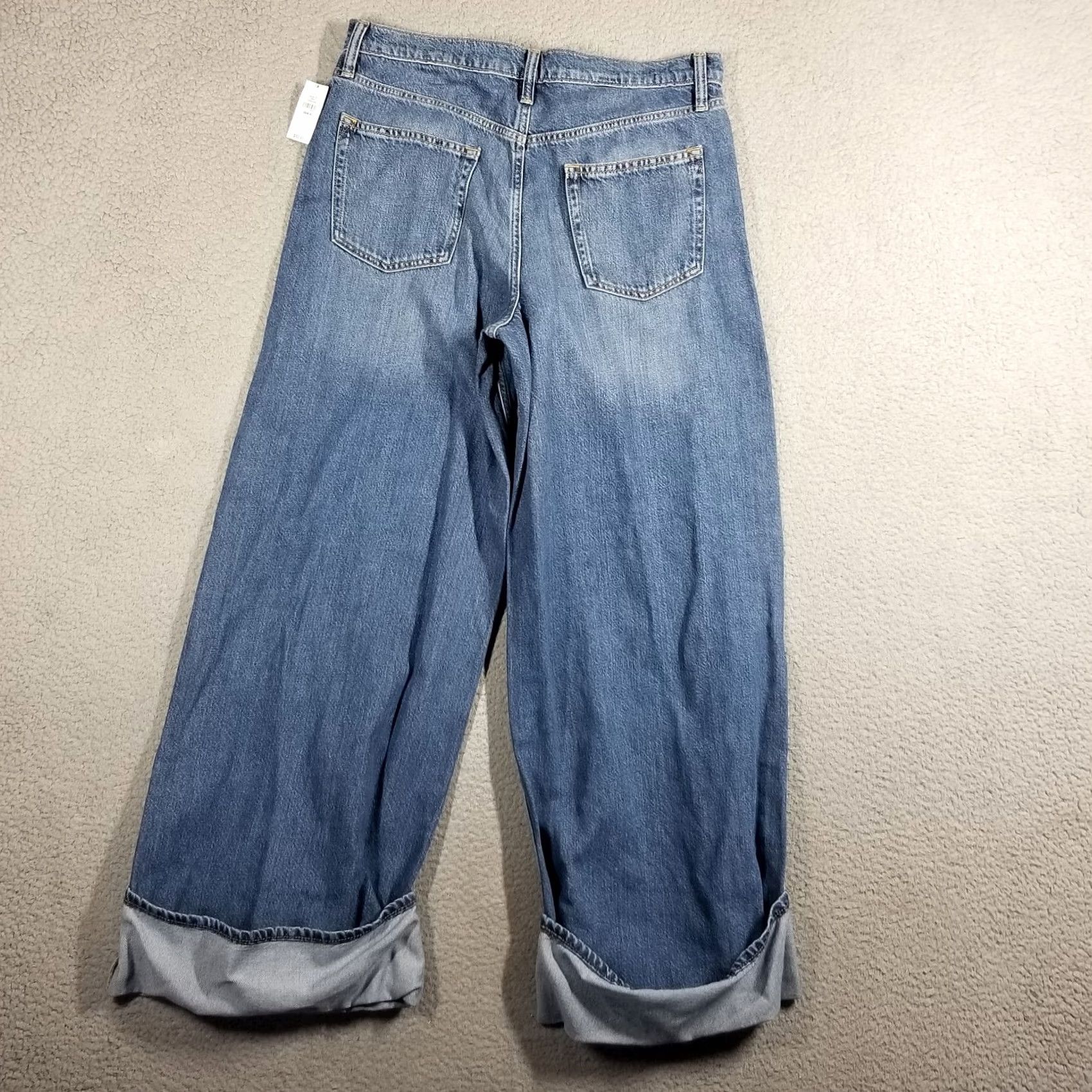 Gap GAP Mid Rise UltraSoft Easy Baggy Denim Jeans 29/8R NWT Blue 90s Vintage Womens Jeans Baggy Relaxed Size 29" - 2 Thumbnail