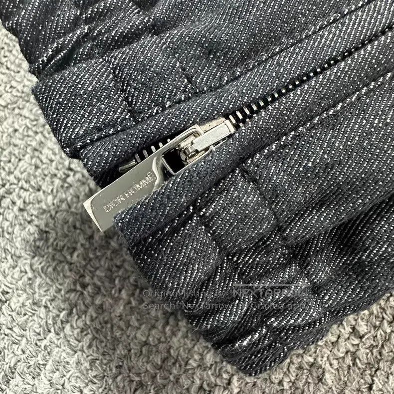 Dior Dior Dark gray snowflake, twill denim, side zipper drawstr Size US 28 / EU 44 - 3 Thumbnail