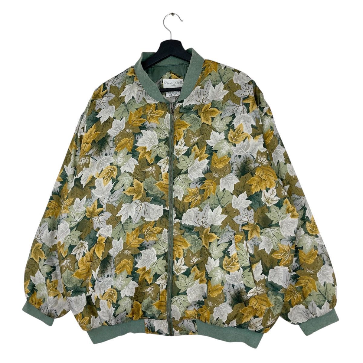 Vintage 90’s Casual Corner All Over Print Silk Bomber Size US XL / EU 56 / 4 - 7 Thumbnail