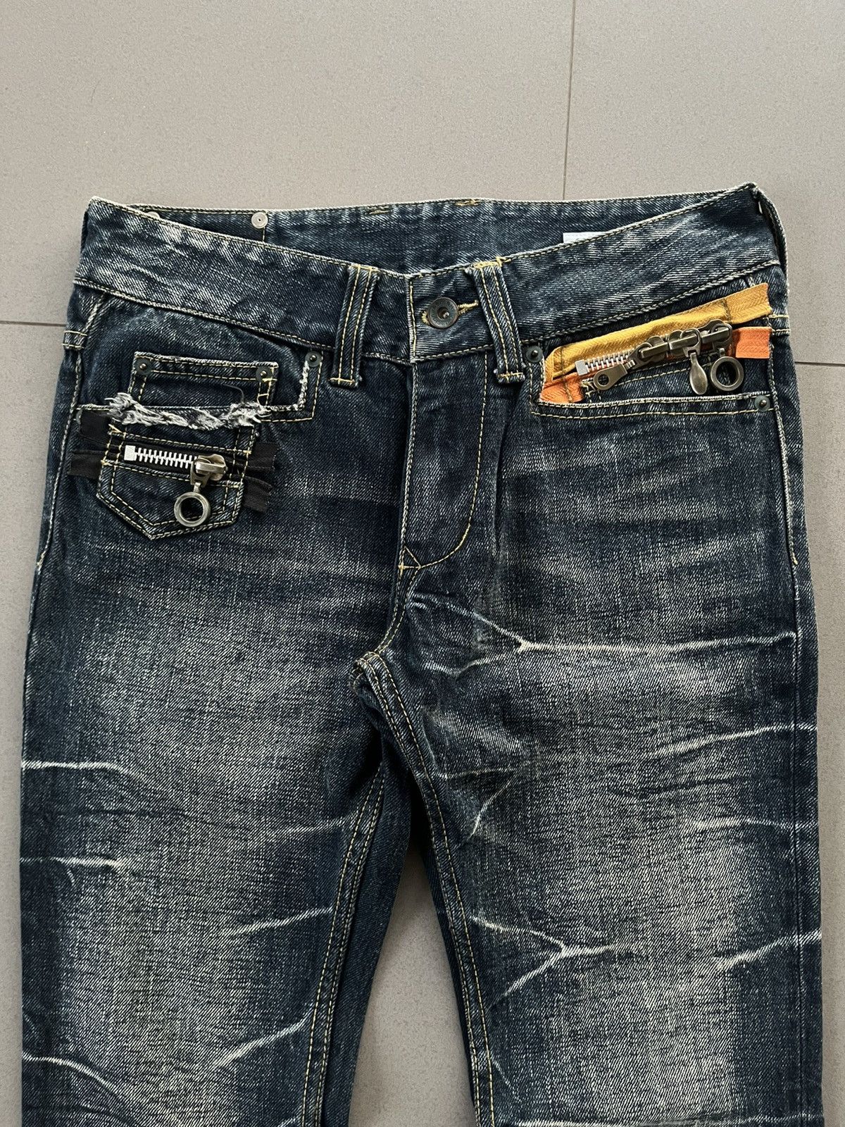 Isamu Katayama Backlash JAPANESE FLARE PANTS LOTS OF ZIPPERS SEMANTIC DESIGN VKEI Size US 30 / EU 46 - 4 Thumbnail
