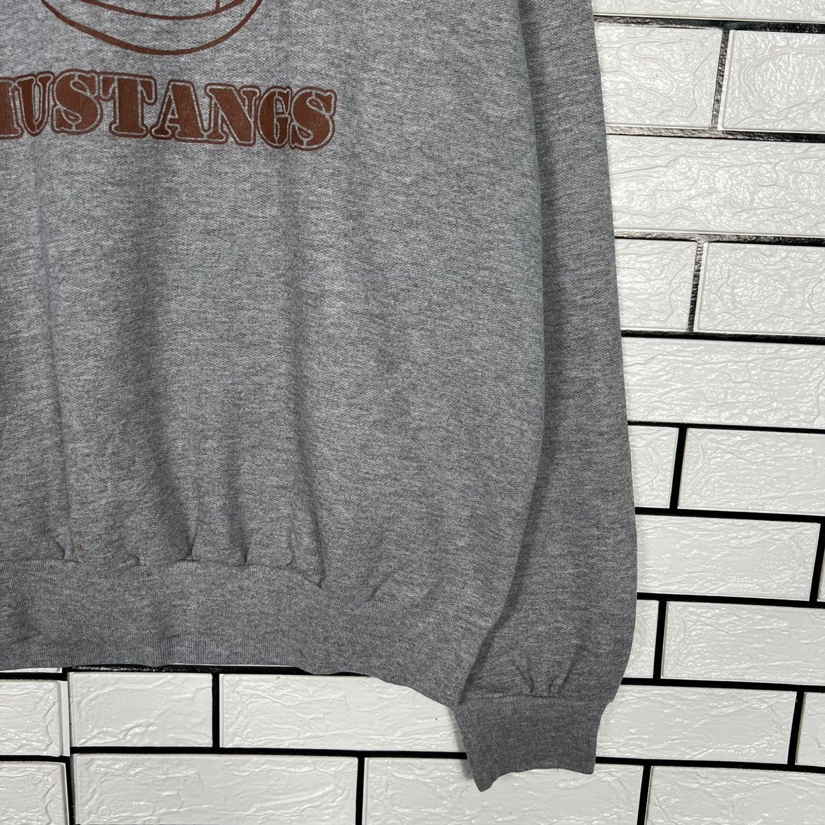 Jerzees Y2k Vintage CLAYMONT MUSTANGS Crewneck Sweatshirt #4092-C186 Size US XL / EU 56 / 4 - 7 Thumbnail
