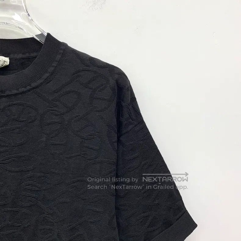 Hermes Hermes Black pig nose jacquard mulberry silk round-neck sh Size XS / US 0-2 / IT 36-38 - 3 Thumbnail