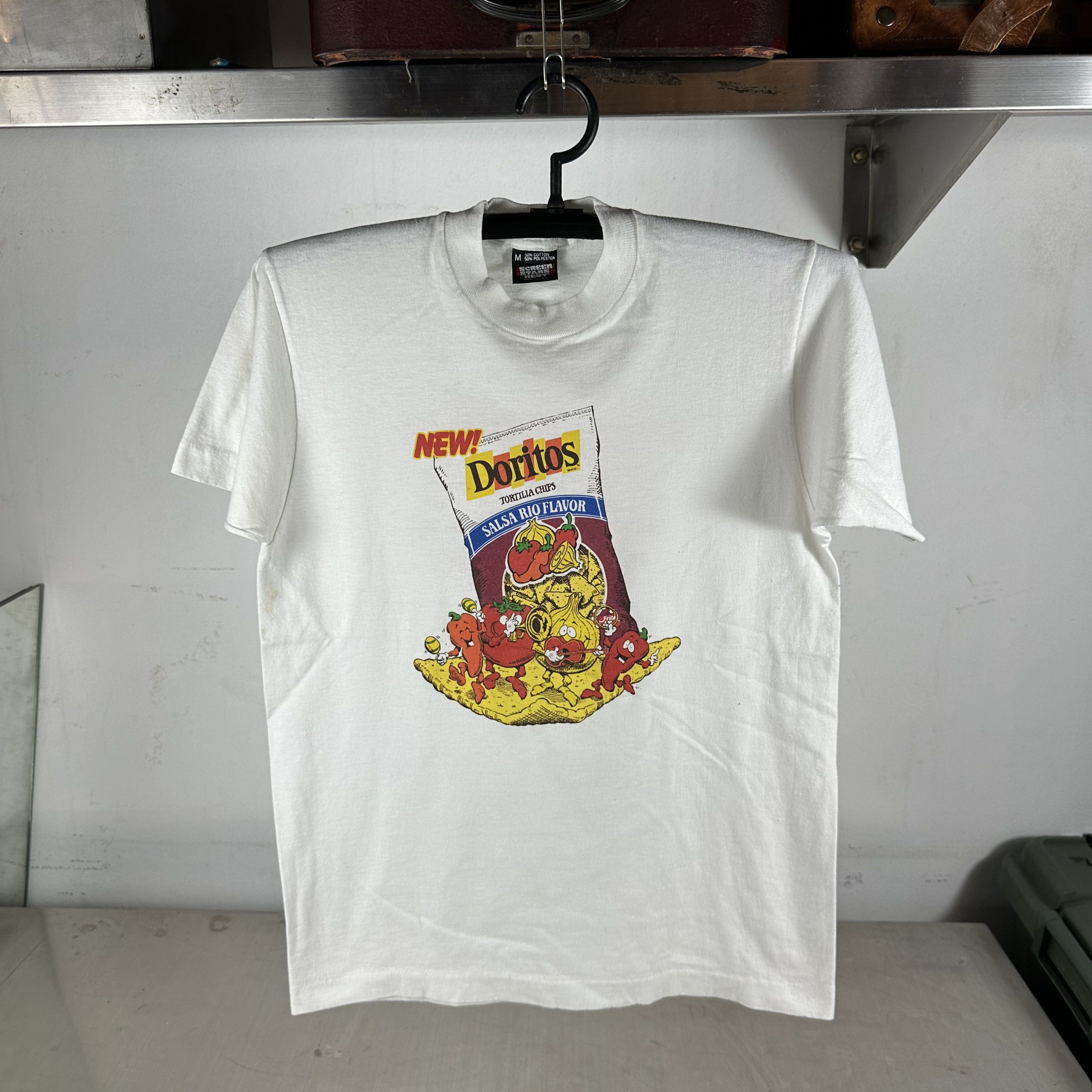 Vintage 80s Doritos Tortila Chips Salsa Rio Flaver Snack T-Shirt Size US M / EU 48-50 / 2 - 1 Thumbnail