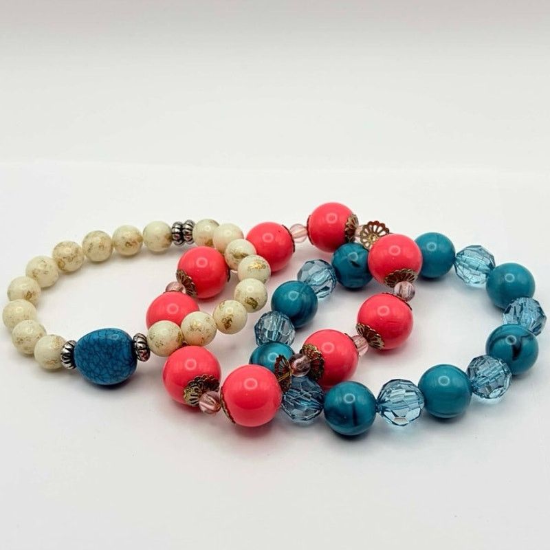 Other Blue & Pink Beaded Bracelet Bundle Size ONE SIZE - 3 Thumbnail