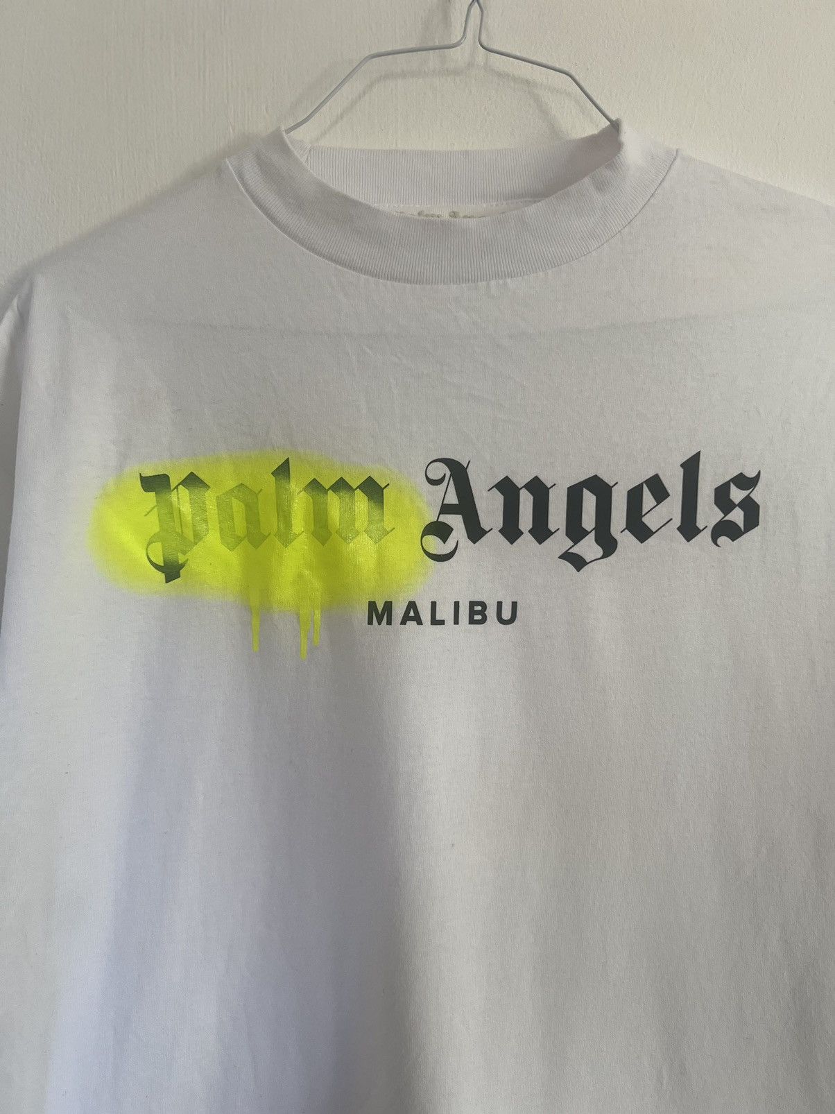 Palm Angels Palm angels sprayed Malibu Logo TEE Size US S / EU 44-46 / 1 - 4 Thumbnail