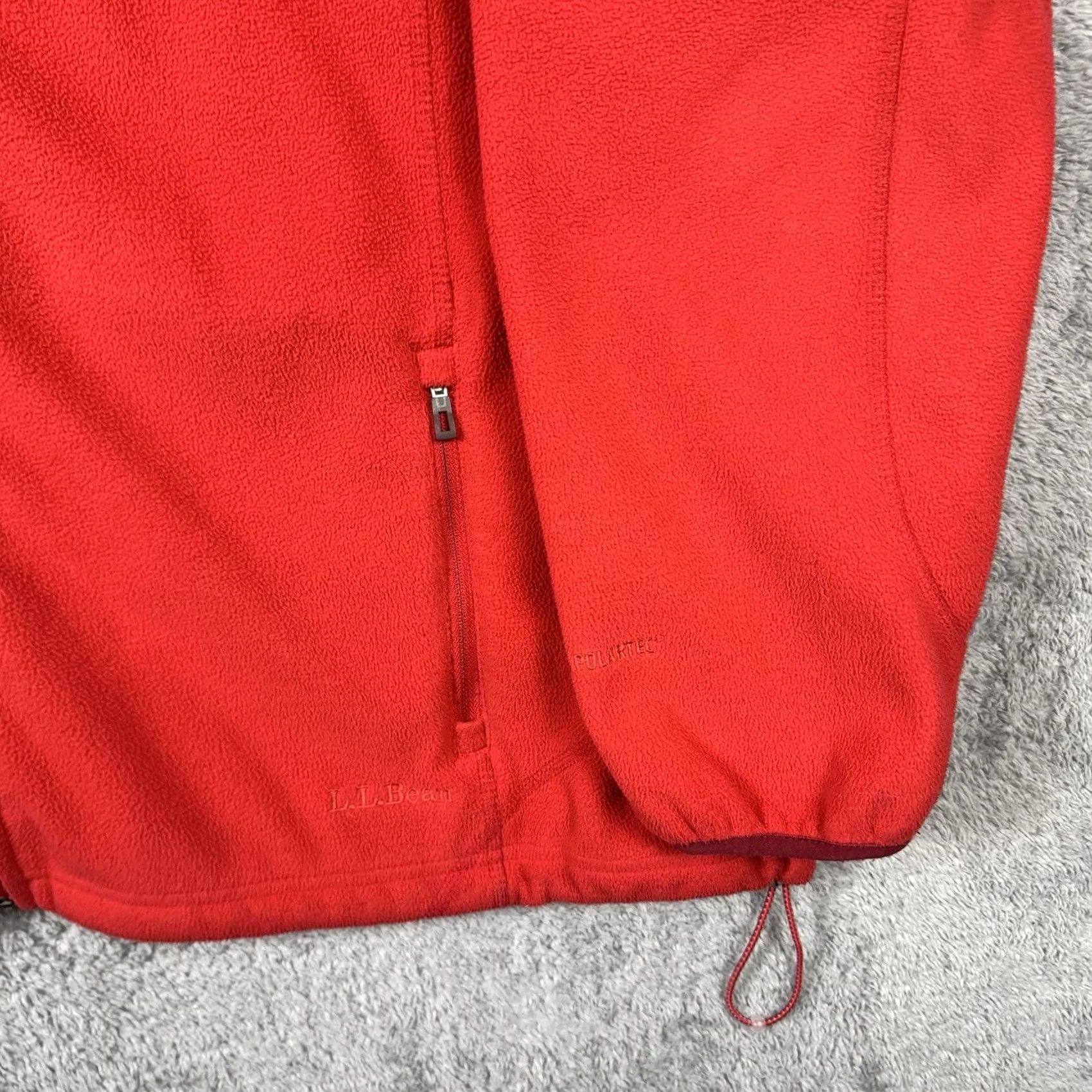 Vintage LL Bean Womens Jacket Fleece Full Zip Outdoor Hiking Red Size XXL / US 16-18 / IT 52-54 - 2 Thumbnail