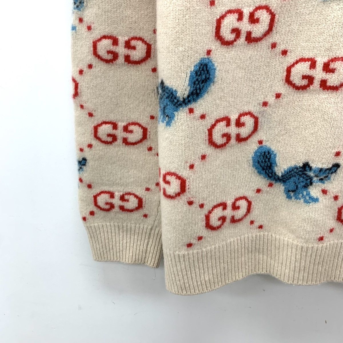 Gucci Gucci Animal Allover Print Long Sleeve Knit Sweater K26WX Size S / US 4 / IT 40 - 4 Thumbnail