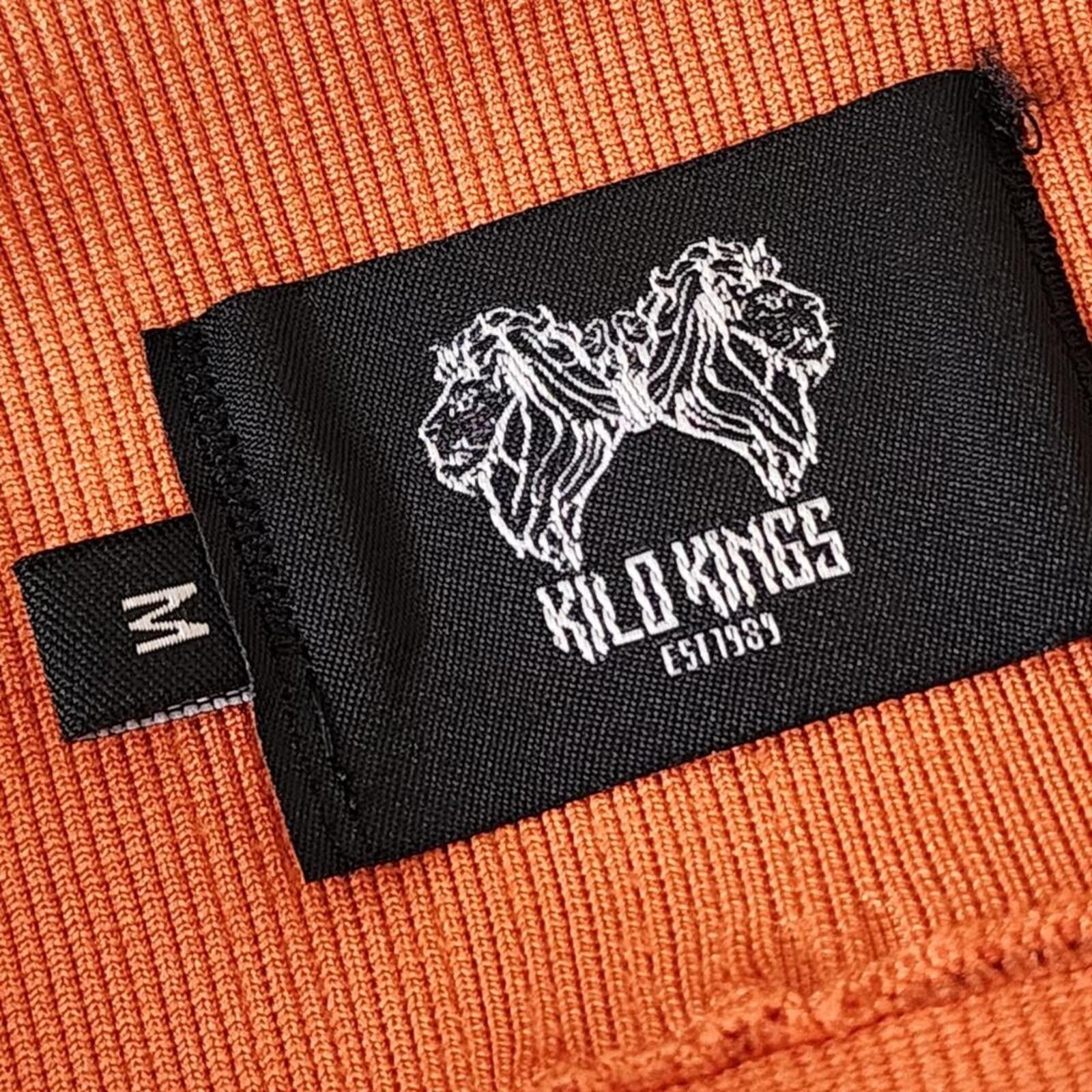 Other Kilo Kings Medium Orange Stretchy Athletic Leggings Size 32" / US 10 / IT 46 - 3 Thumbnail