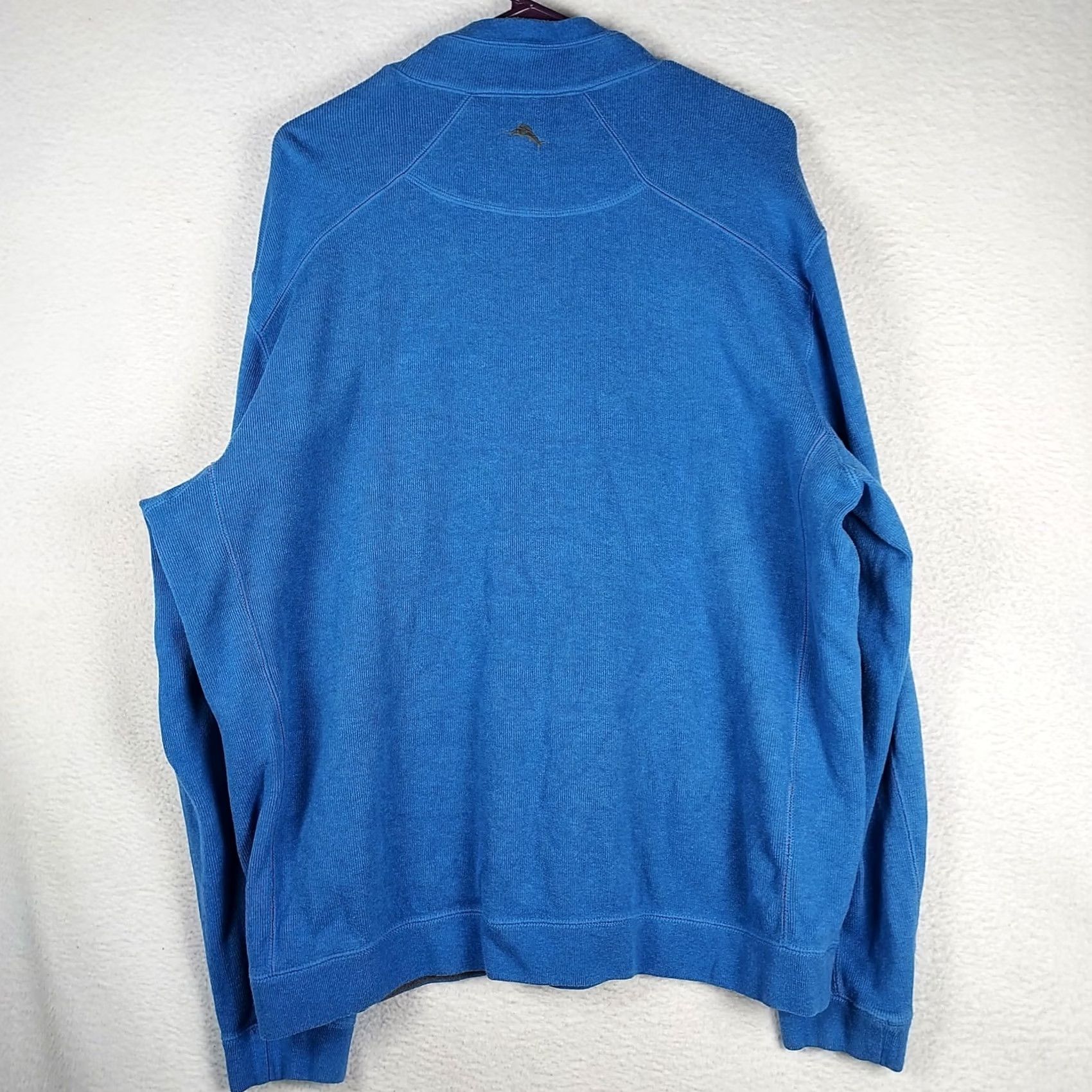 Tommy Bahama Tommy Bahama Reversible Quarter Zip Pullover Mens Blue Sweater Size US M / EU 48-50 / 2 - 4 Thumbnail