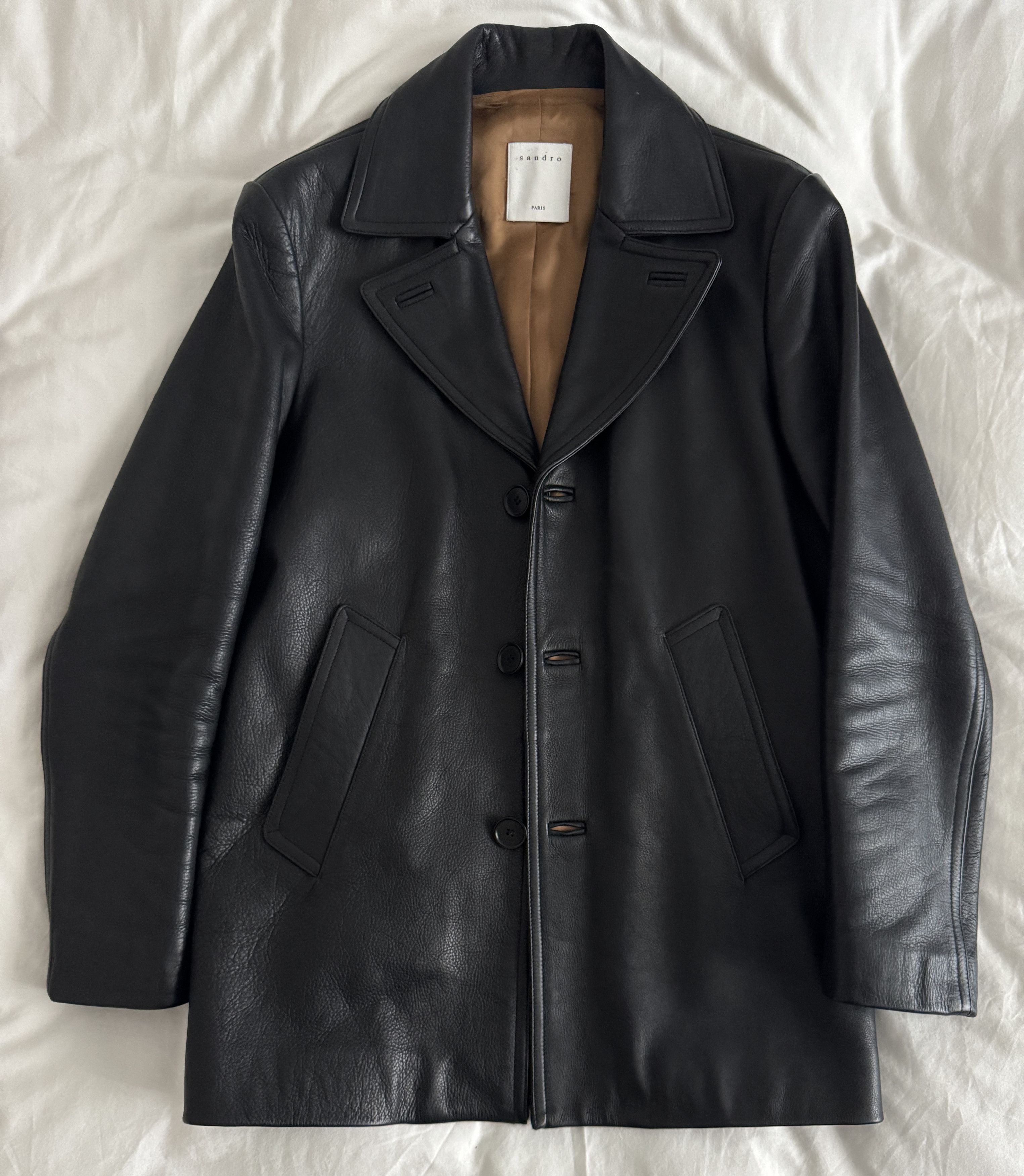 sandro★ジャケット SANDRO バイカラー デニムジャケット | ニュートラル | FARFETCH JP