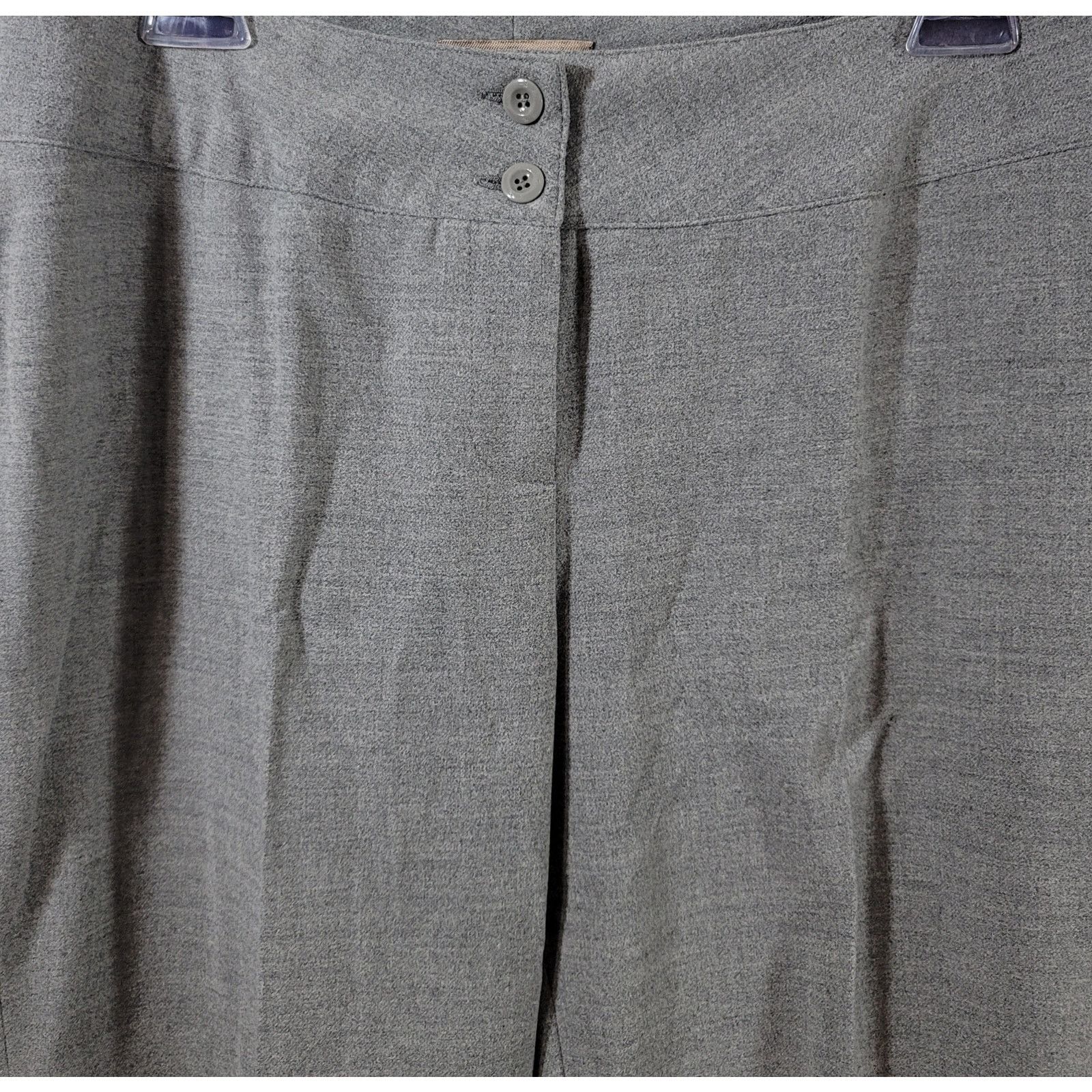 Other I.E. Gray Flat Front Straight Leg Dress Pants 8 Petite Size 30" / US 8 / IT 44 - 6 Thumbnail