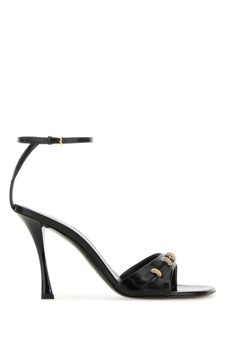 o1w1db10525 Stitch Sandals in Black