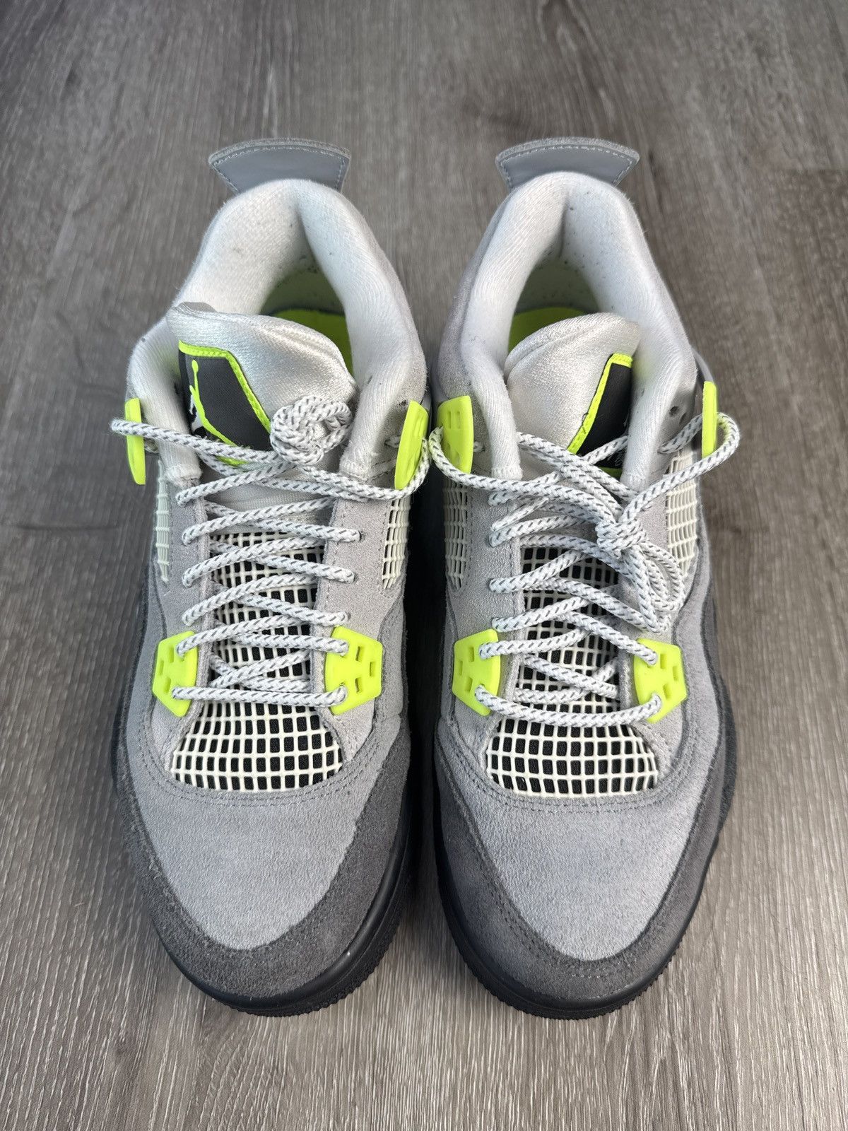 Jordan Brand Air Jordan 4 “95 Neon” (GS) **PRE-OWNED** Size US 6 / EU 39 - 3 Thumbnail
