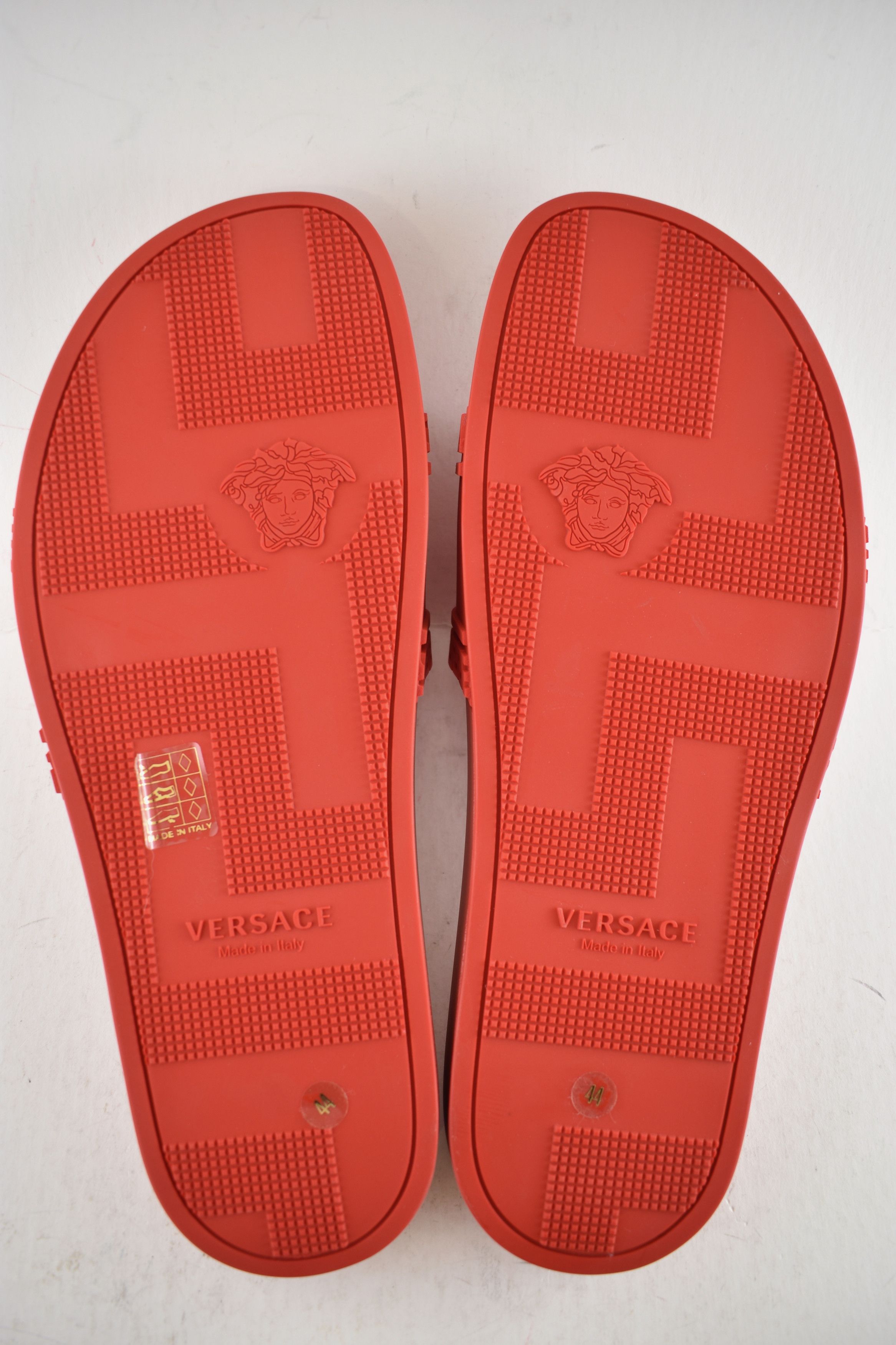 Versace Medusa Rubber Logo Slide Pool Sandal Flip Flop Flat 44 11 Size US 11 / EU 44 - 14 Thumbnail